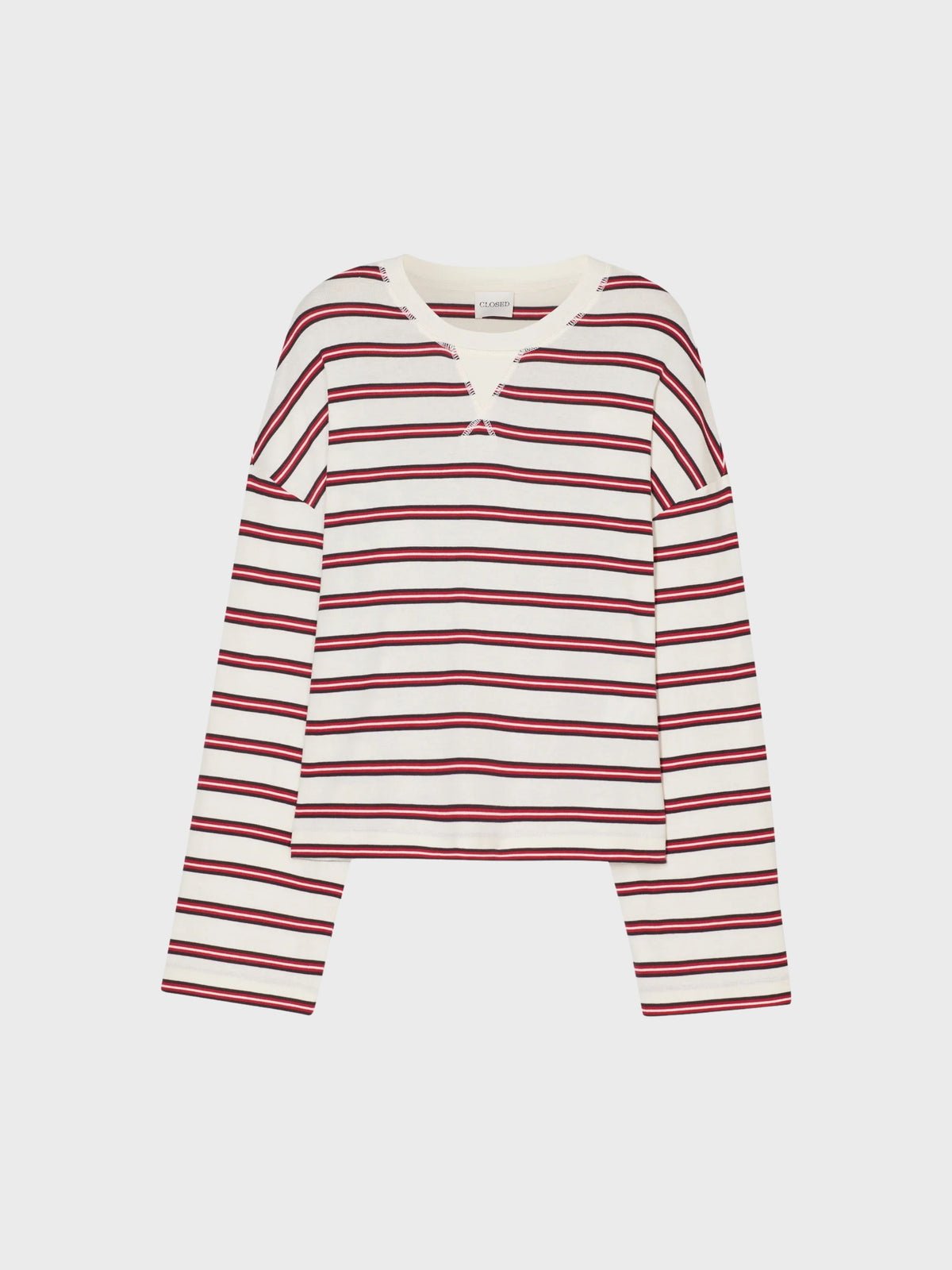 Closed Crewneck Longsleeve Ivory-T-Shirts-West of Woodward Boutique-Vancouver-Canada