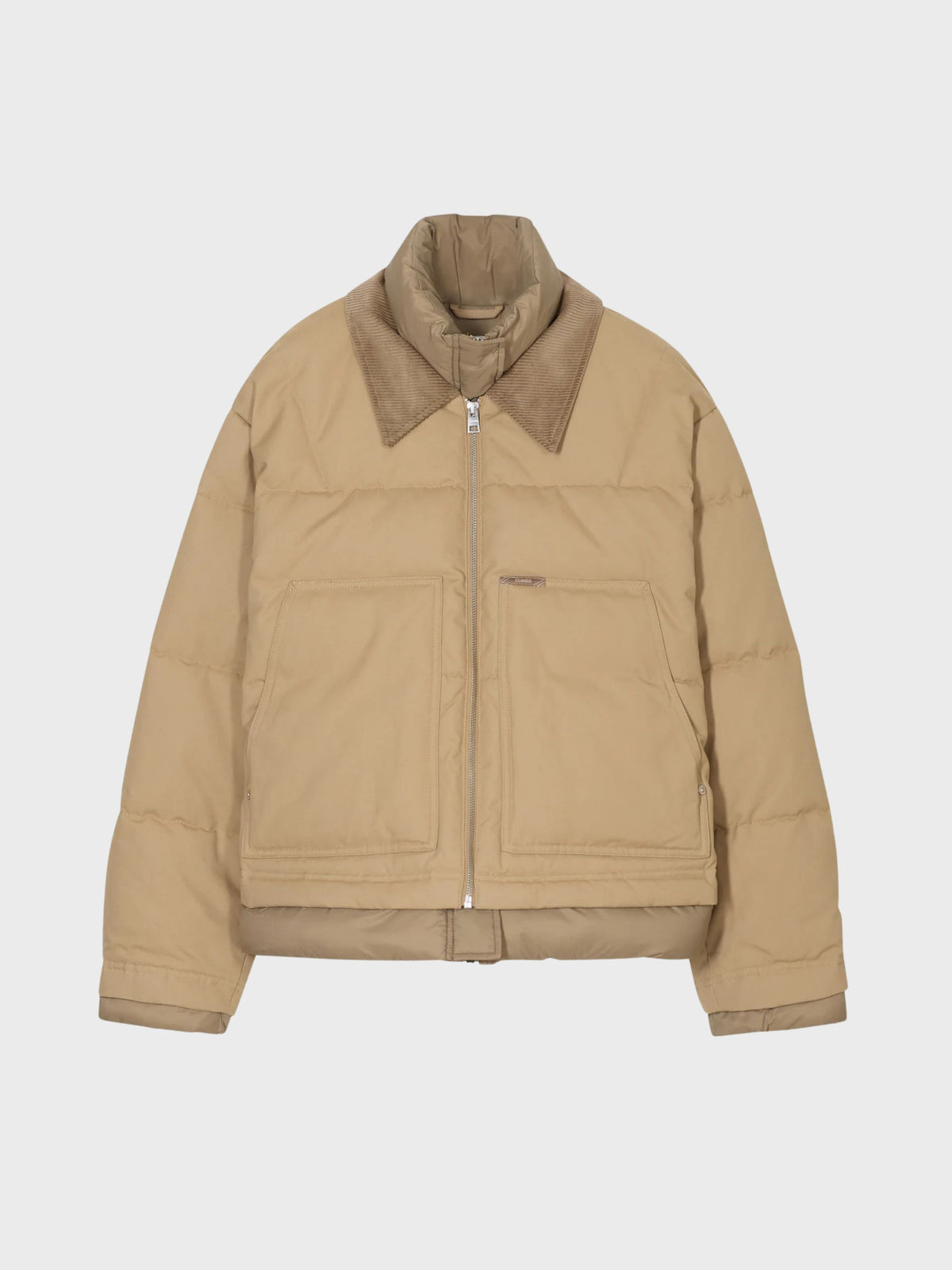 Closed Worker Puffer Jacket Wheat Beige-Coats-West of Woodward Boutique-Vancouver-Canada