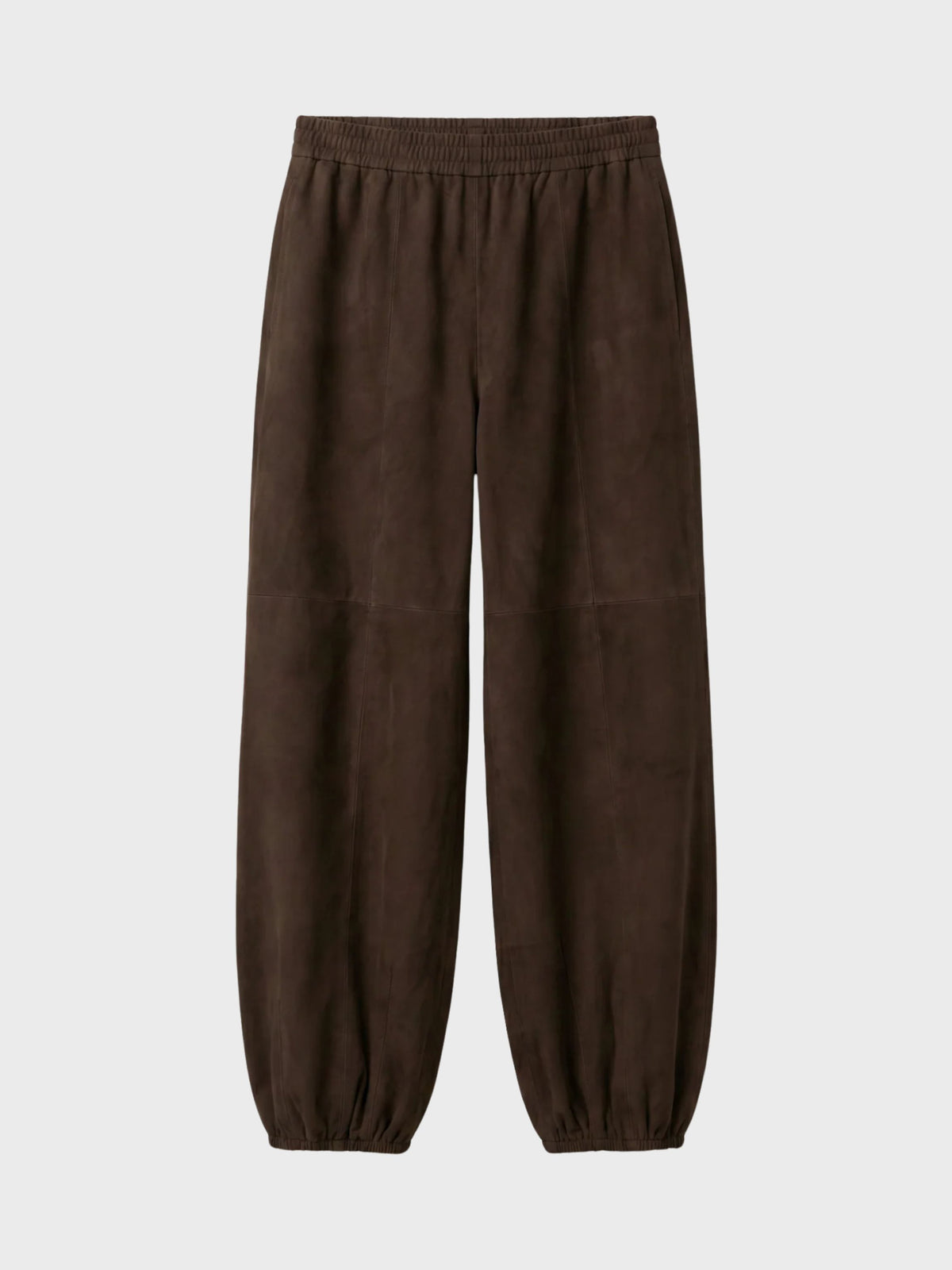 Herskind Sylvia Suede Mid Waist Pants Coffee Brown