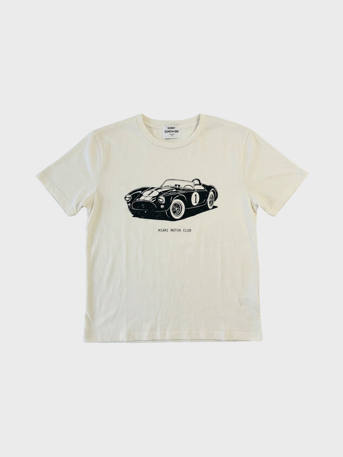 Sunny Somewhere Miami Motor Club Everyday Tee Off White-T-Shirts-West of Woodward Boutique-Vancouver-Canada