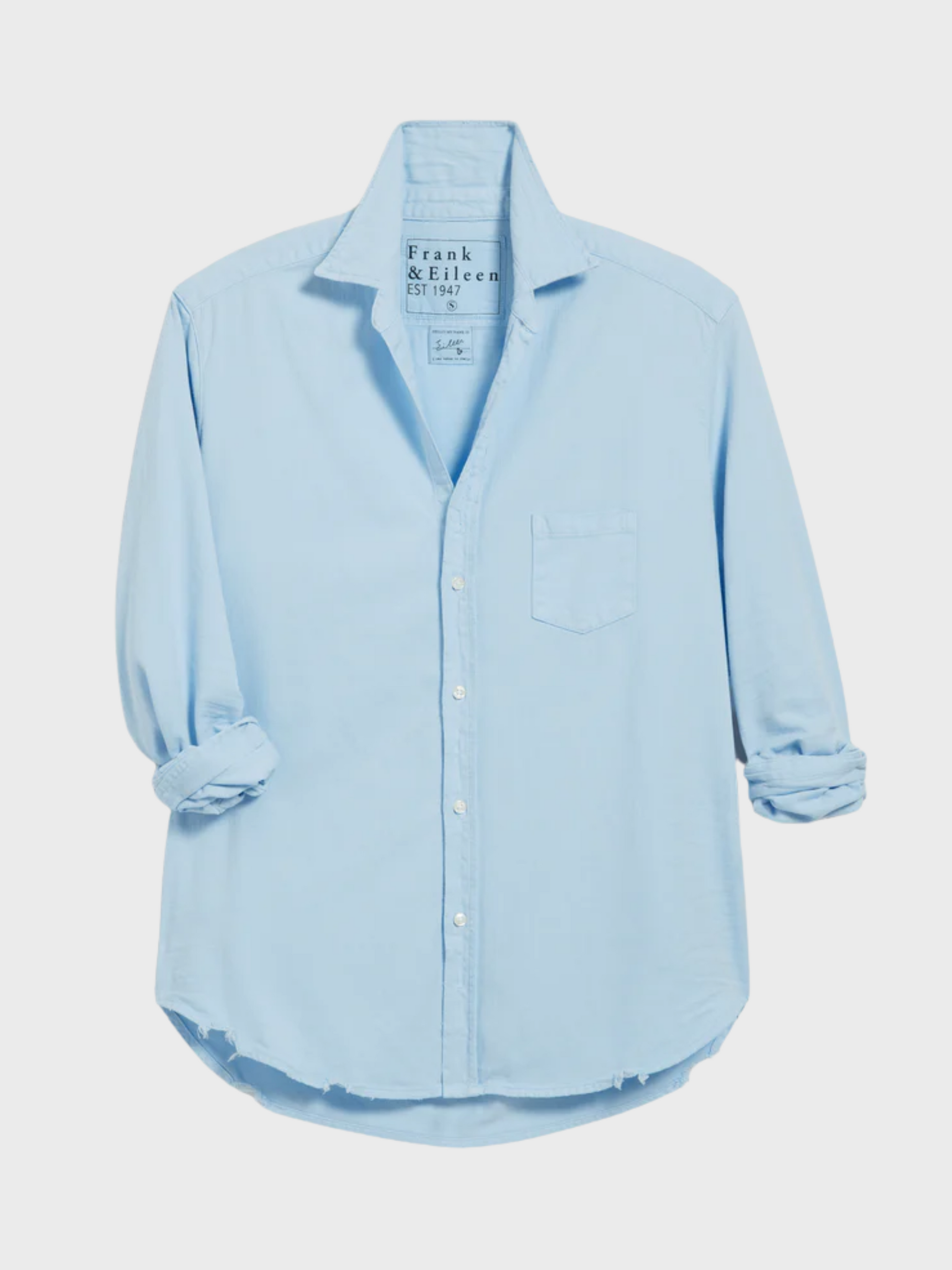 Frank & Eileen Eileen Button Up Shirt Cloud Denim-Shirts-West of Woodward Boutique-Vancouver-Canada