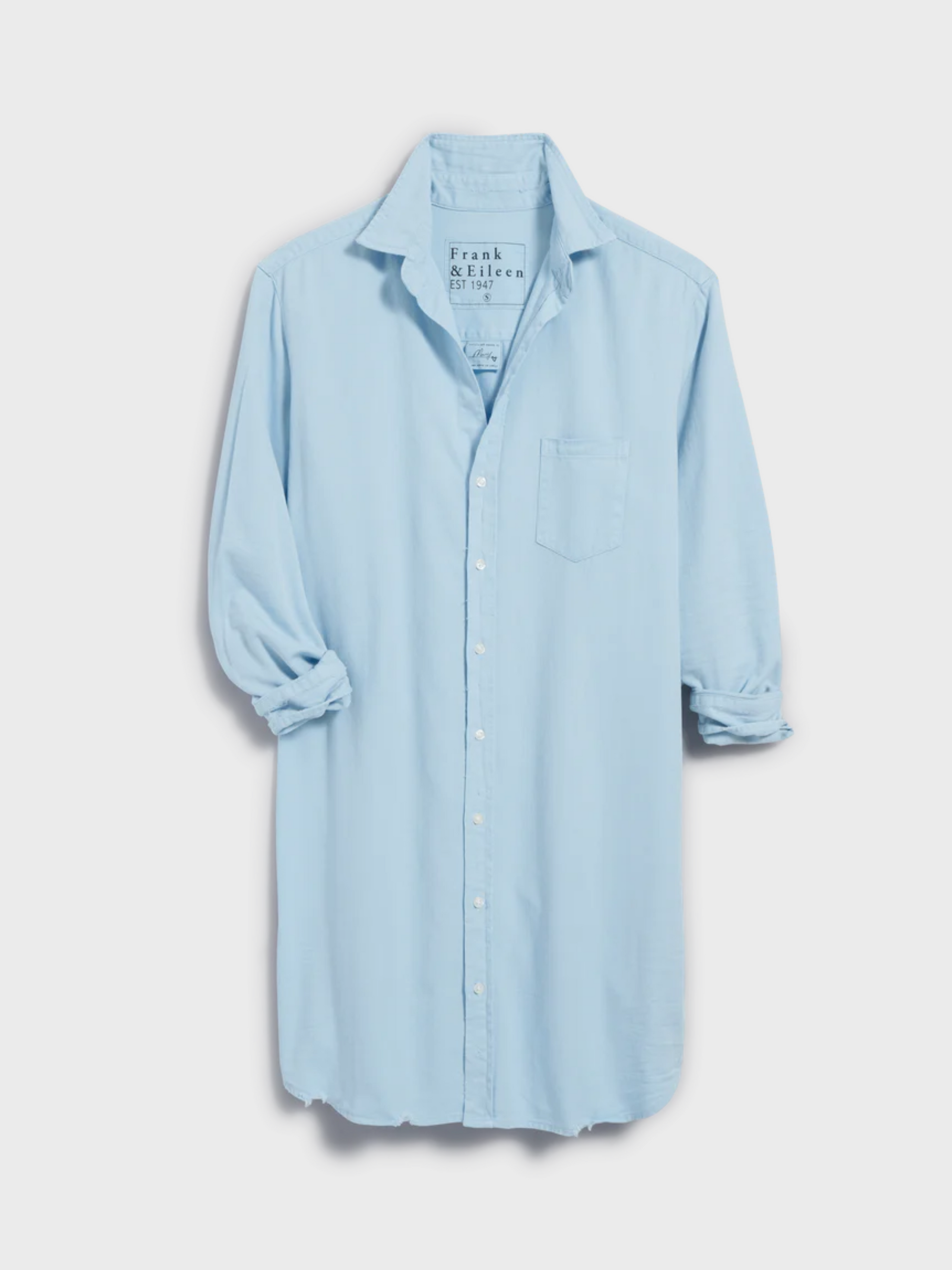 Frank & Eileen Mary Classic Shirtdress Cloud-Dresses-West of Woodward Boutique-Vancouver-Canada
