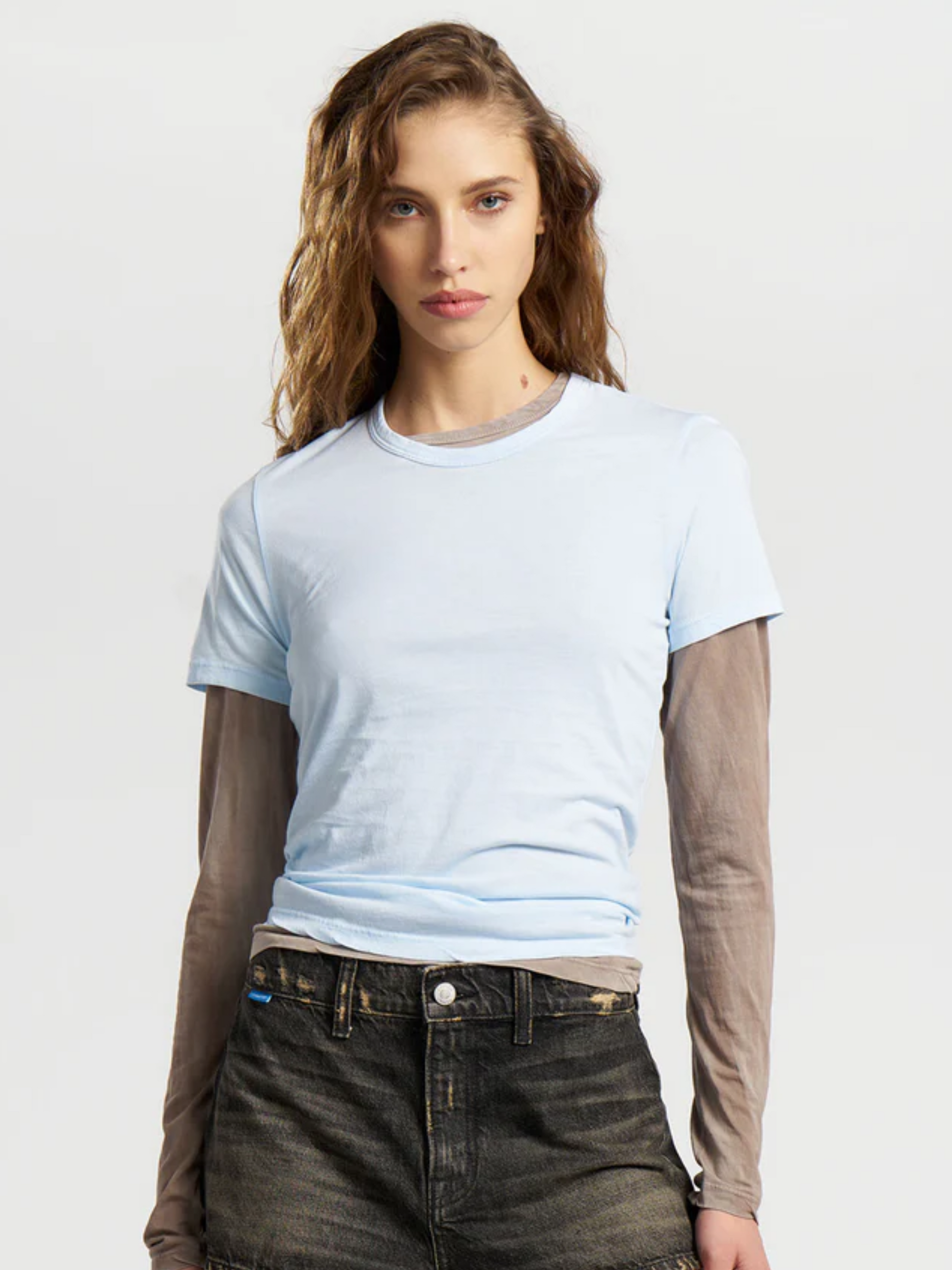 Cotton Citizen Standard Tee Vintage Powder Blue-T-Shirts-West of Woodward Boutique-Vancouver-Canada