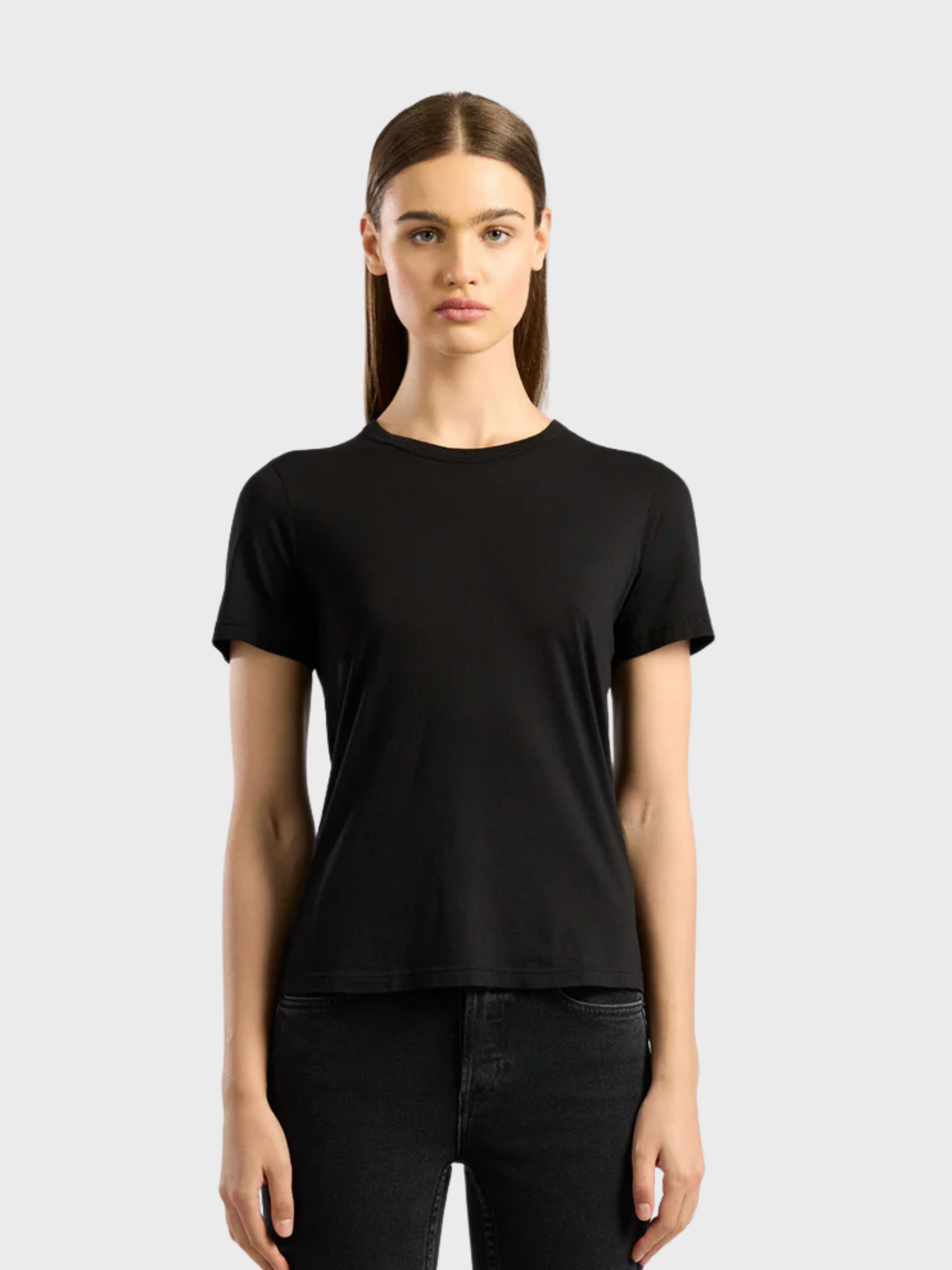Cotton Citizen Standard Tee Jet Black-T-Shirts-West of Woodward Boutique-Vancouver-Canada