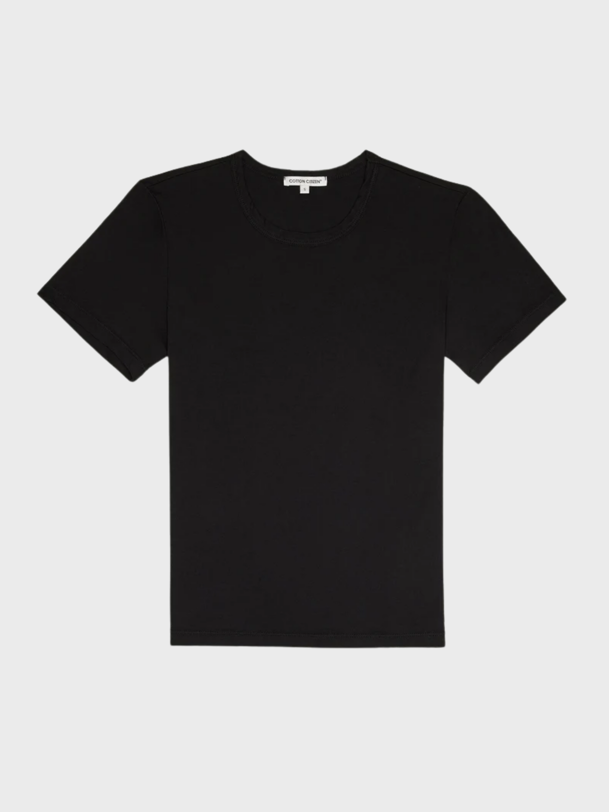 Cotton Citizen Standard Tee Jet Black-T-Shirts-West of Woodward Boutique-Vancouver-Canada