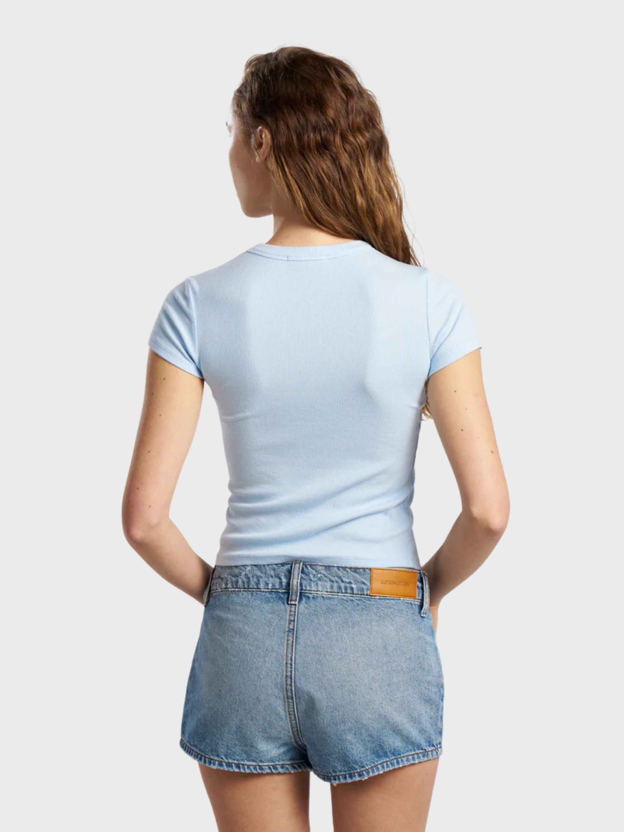 Cotton Citizen Verona Tee Powder Blue-T-Shirts-West of Woodward Boutique-Vancouver-Canada