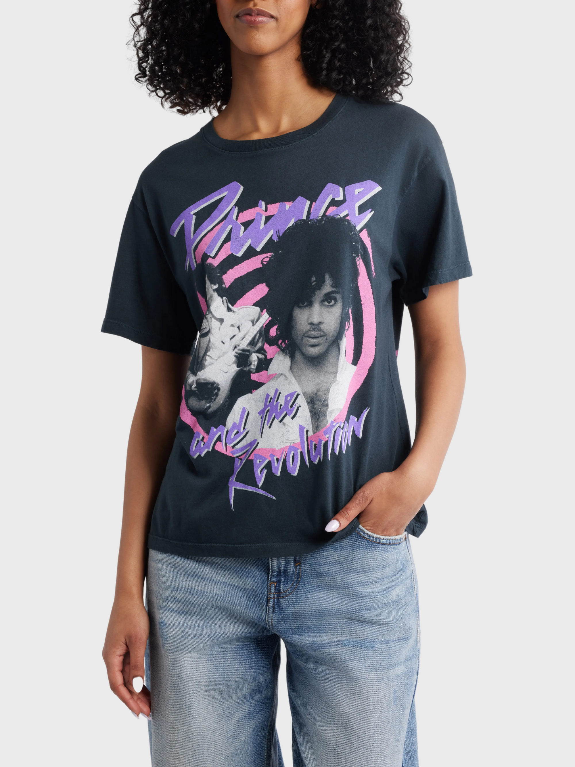 Daydreamer Prince Lets Go Crazy BF Tee Vintage Black-T-Shirts-West of Woodward Boutique-Vancouver-Canada