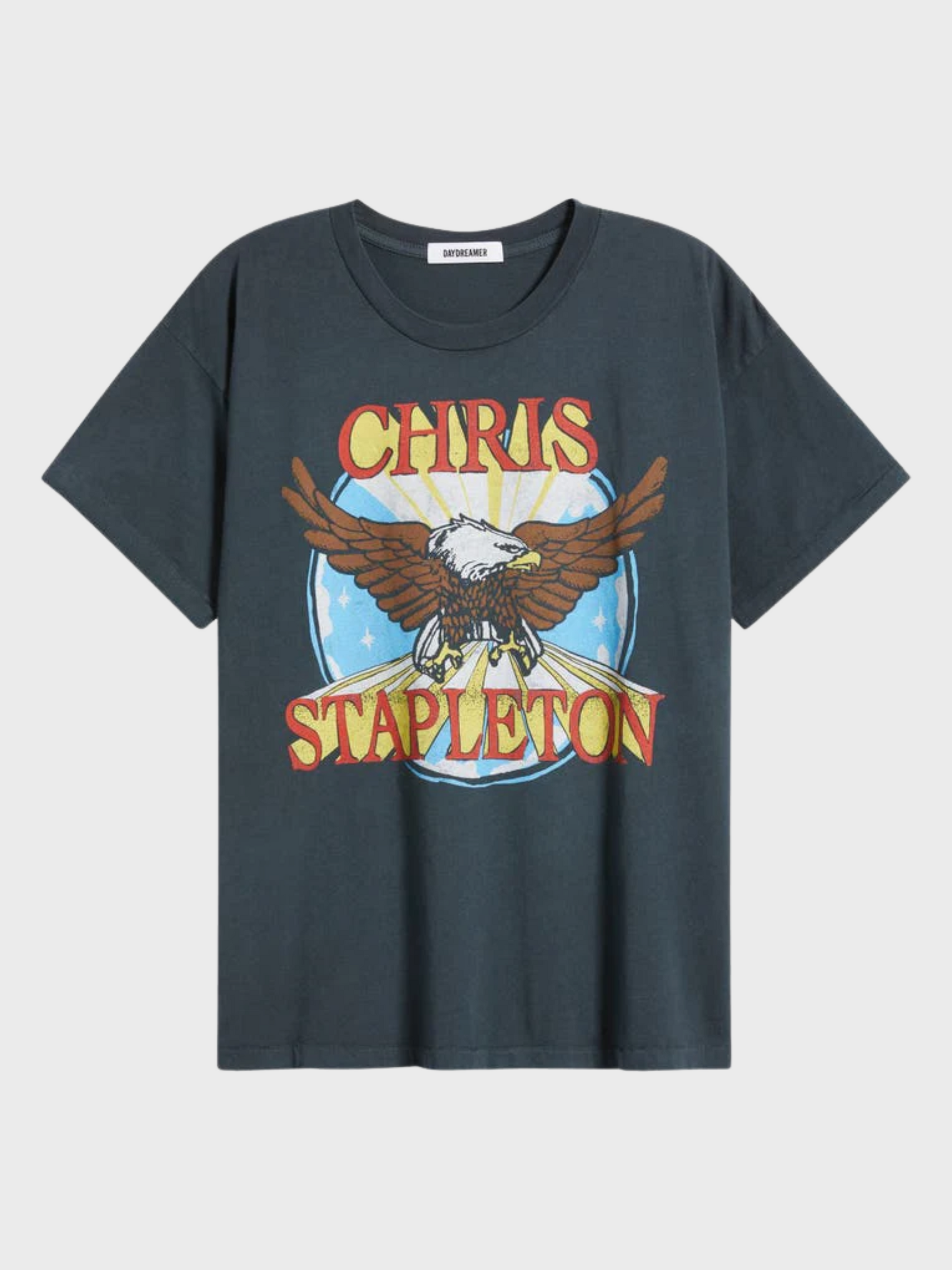 Daydreamer Chris Stapleton Eagle Merch Tee Vintage Black-T-Shirts-West of Woodward Boutique-Vancouver-Canada