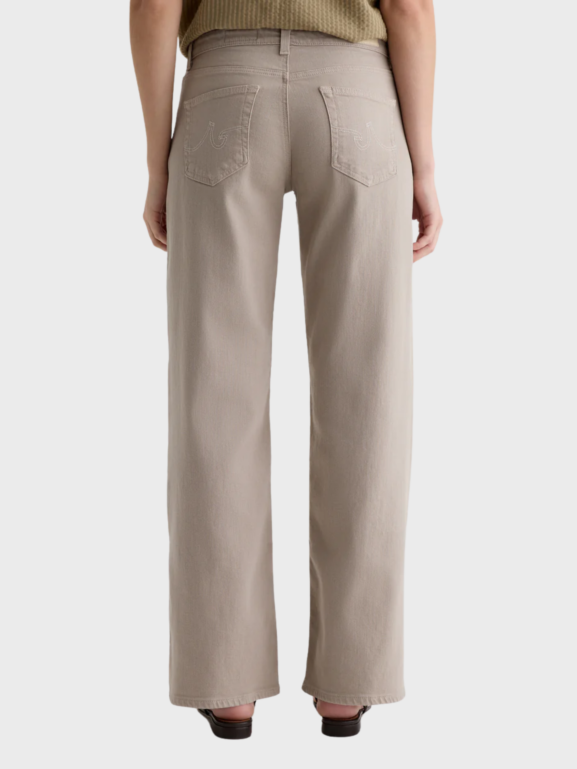 AG Adria Simple Taupe-Pants-West of Woodward Boutique-Vancouver-Canada