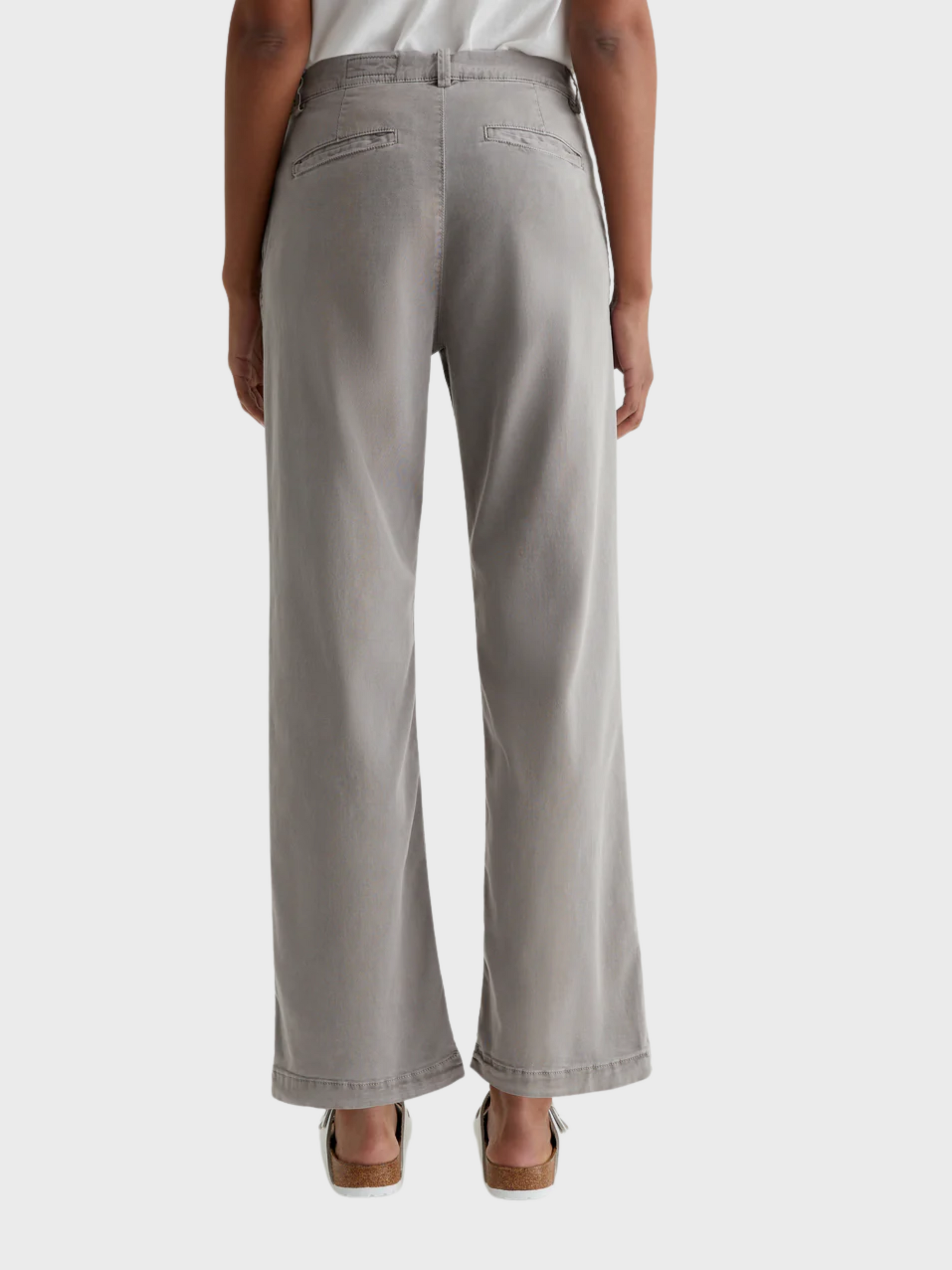 AG Caden Straight Trouser - Sulfur Pebble Grey-Pants-West of Woodward Boutique-Vancouver-Canada