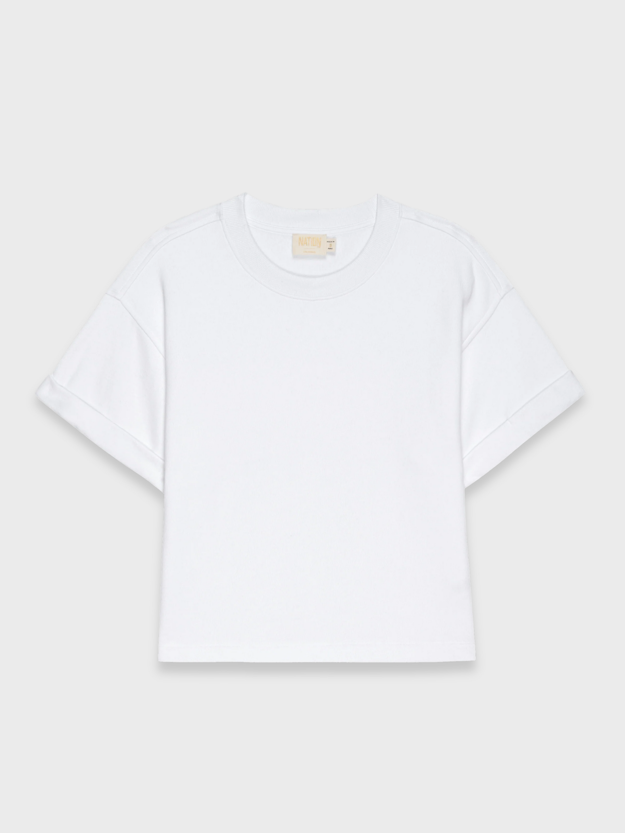 Nation Bane Sweatshirt Tee White-Sweatshirts-West of Woodward Boutique-Vancouver-Canada