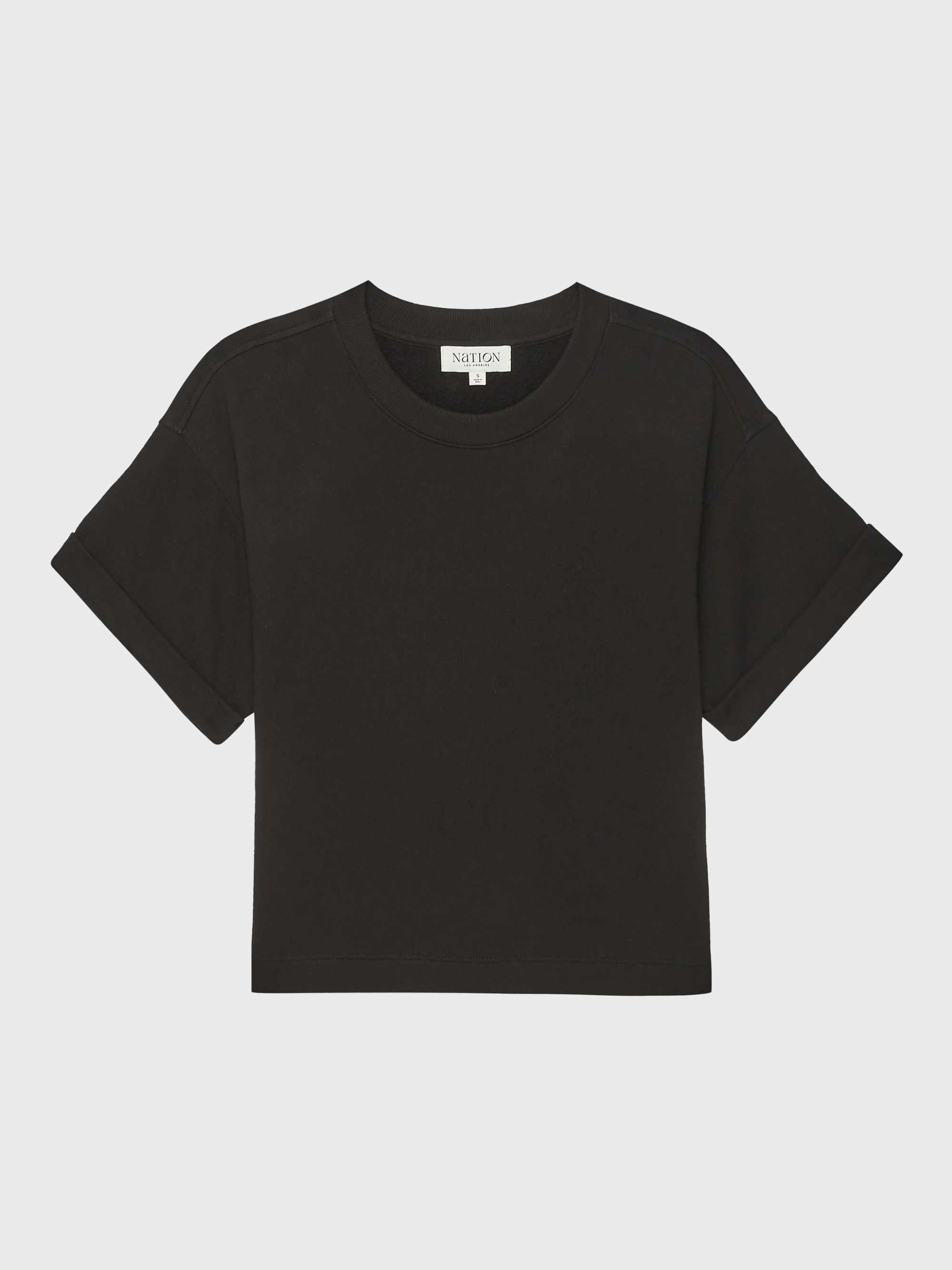 Nation Bane Sweatshirt Tee Black-Sweatshirts-West of Woodward Boutique-Vancouver-Canada