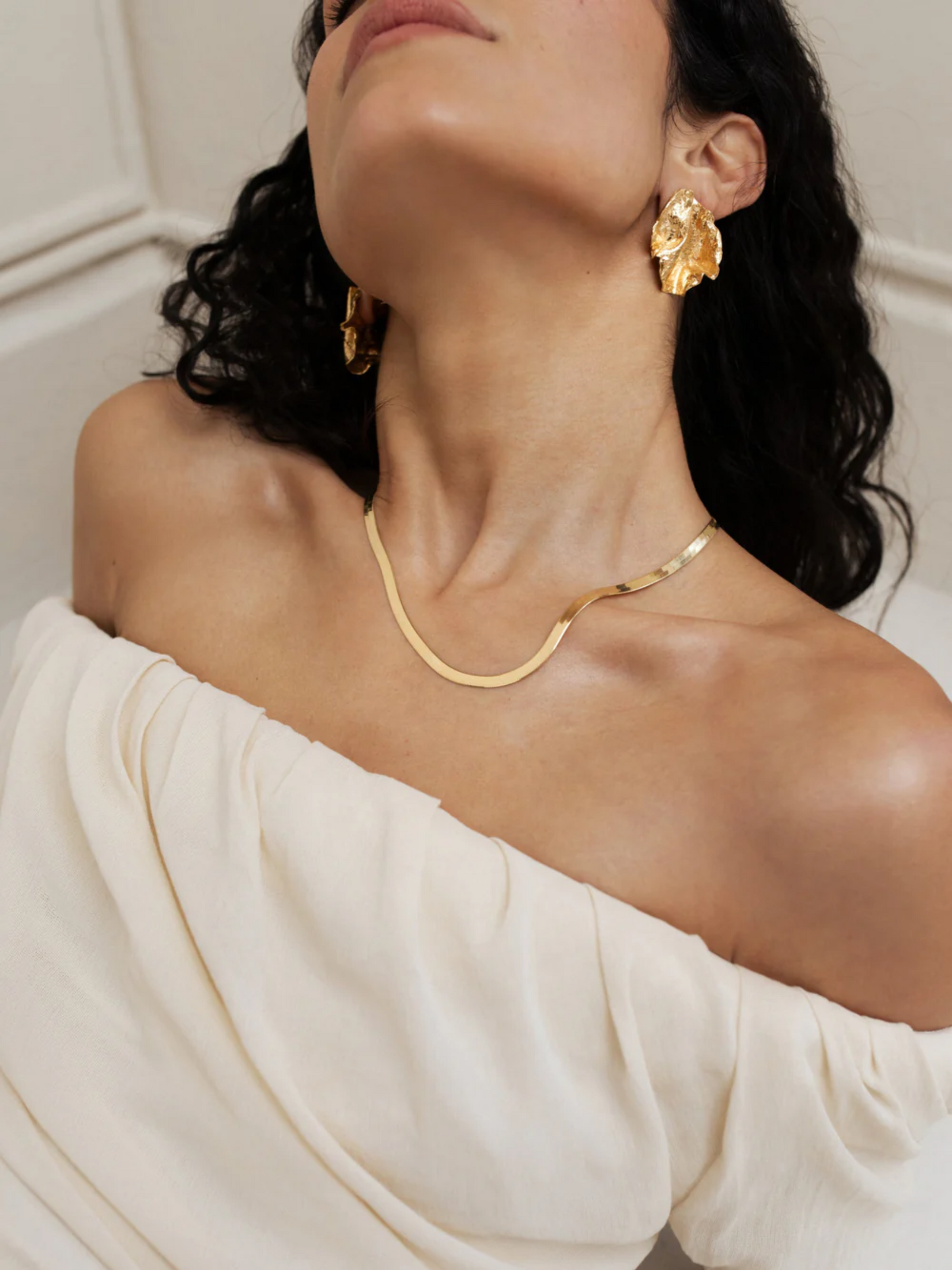 Pamela Card Coming Alive Sculpture Earrings 24K Gold Vermeil-Accessories-West of Woodward Boutique-Vancouver-Canada