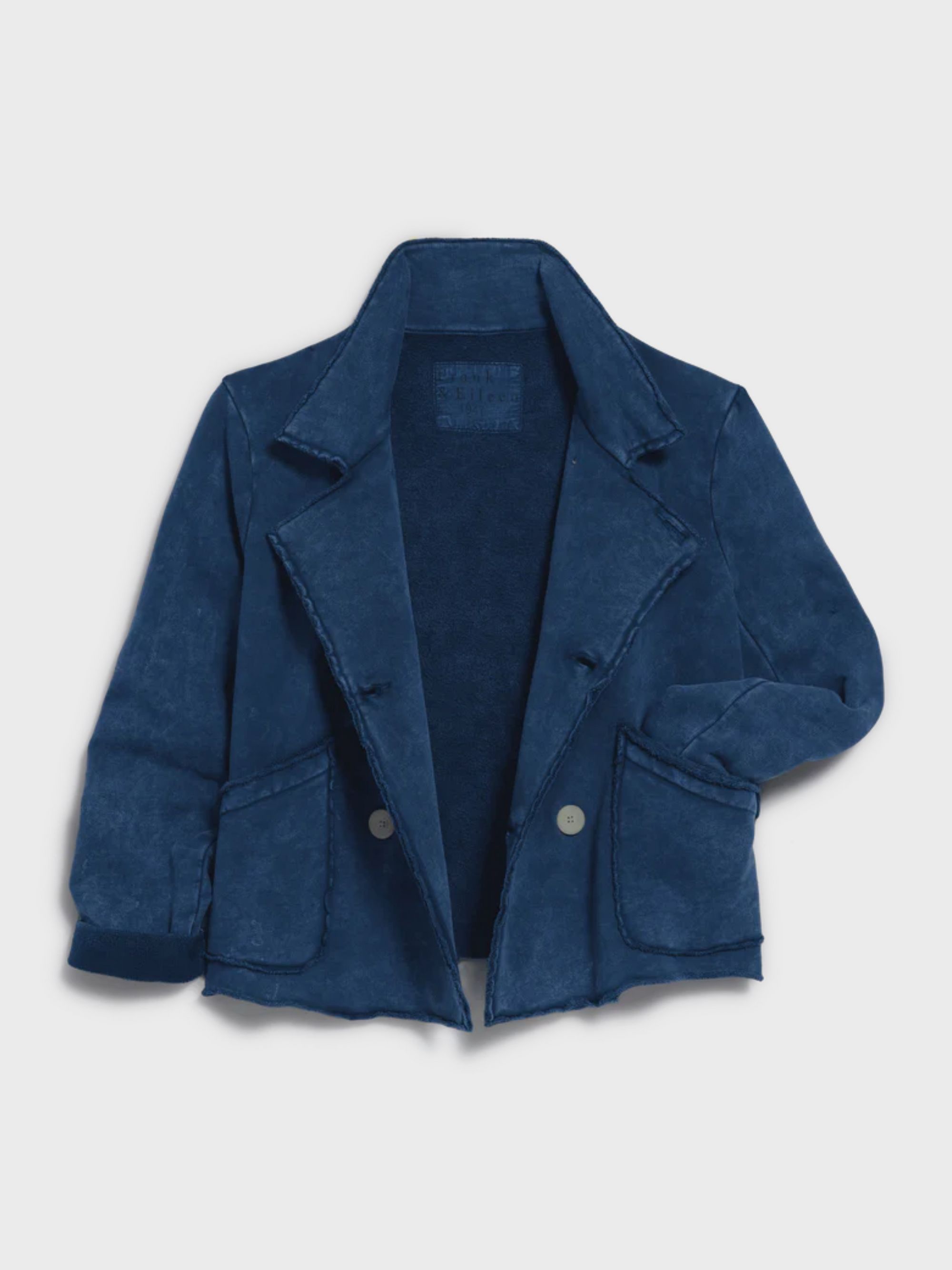 Frank & Eileen Cropped Sweatshirt Peacoat Indigo Mineral-Sweatshirts-West of Woodward Boutique-Vancouver-Canada