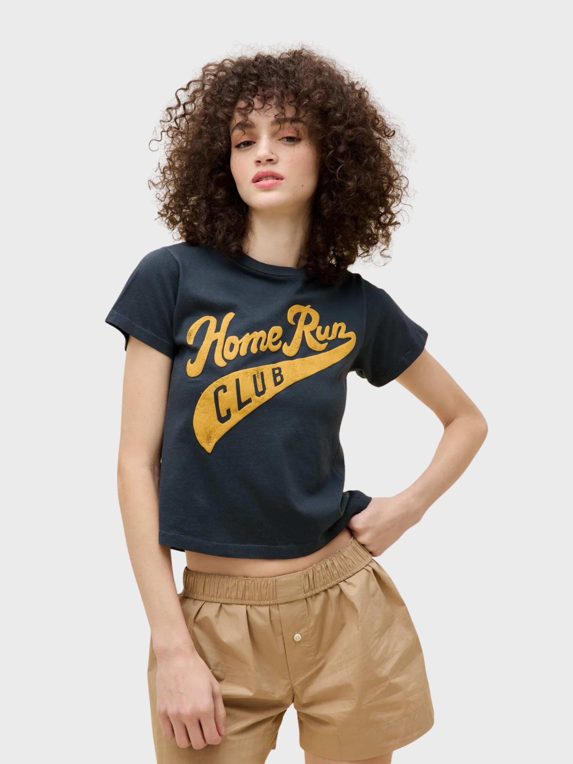 Daydreamer Home Run Club Tee Vintage Black-T-Shirts-West of Woodward Boutique-Vancouver-Canada
