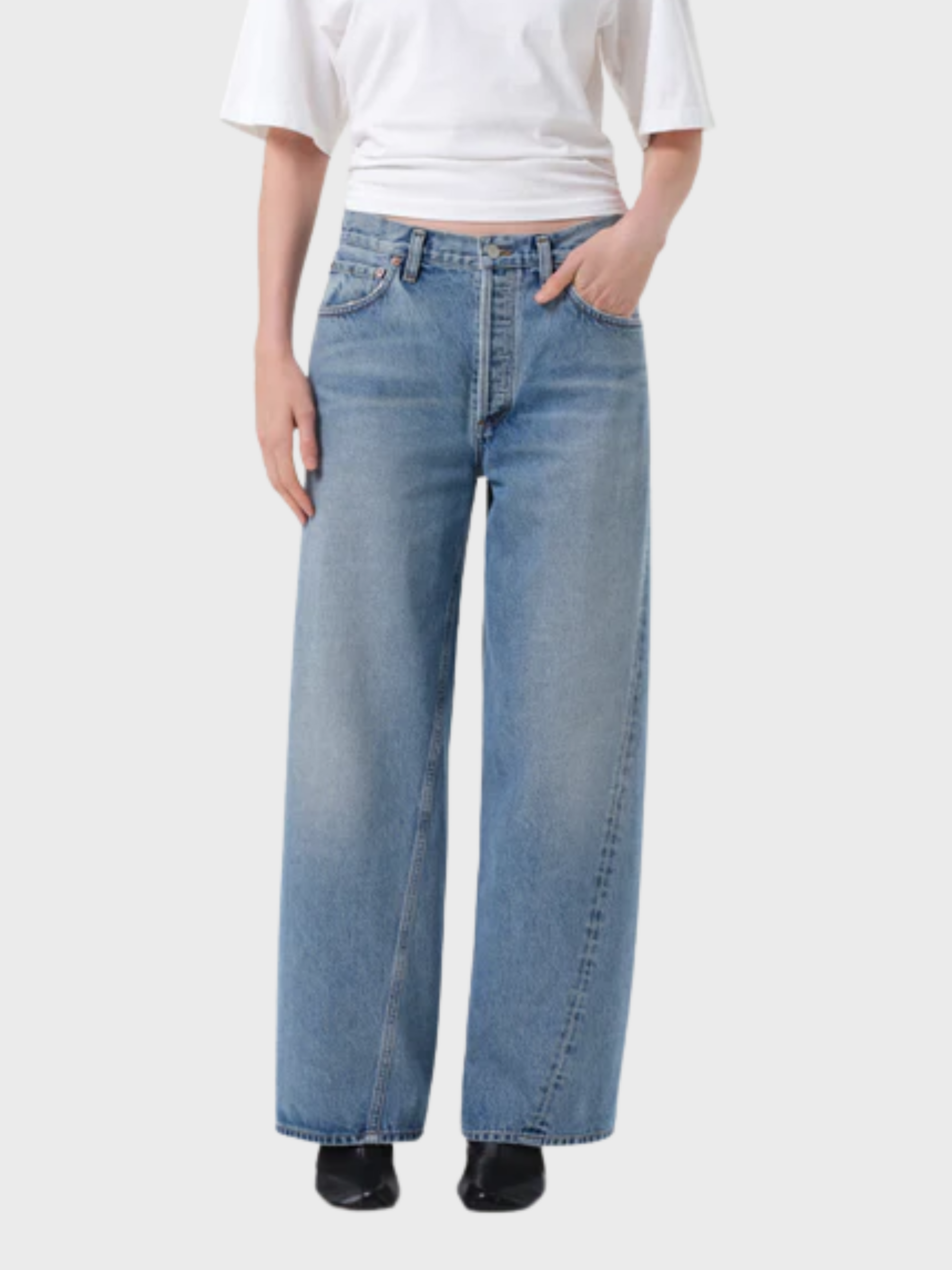 Agolde Twist Low Slung Baggy Stage-Denim-West of Woodward Boutique-Vancouver-Canada