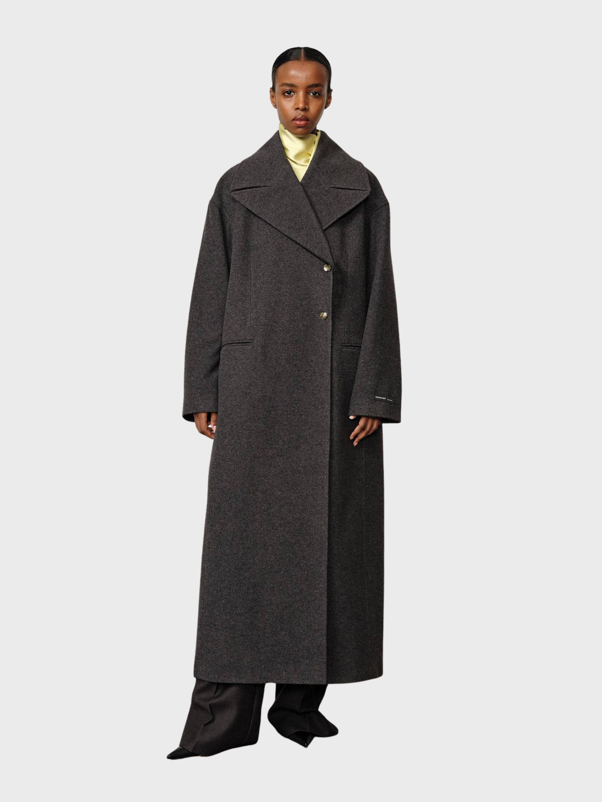 Herskind Stewart Wool Coat Grey-Coats-West of Woodward Boutique-Vancouver-Canada