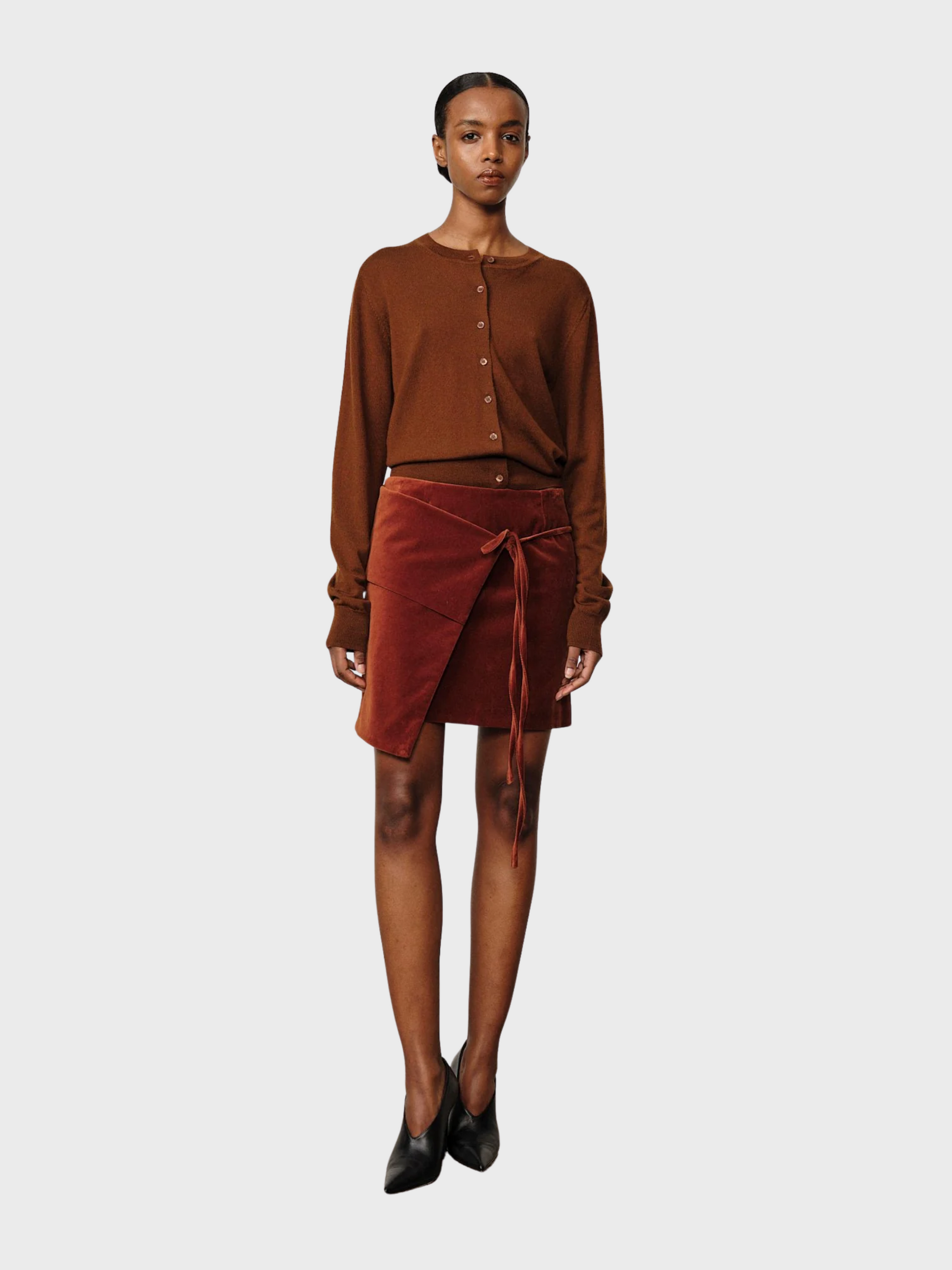 Herskind Yana Skirt Burned Apricot-Dresses-West of Woodward Boutique-Vancouver-Canada