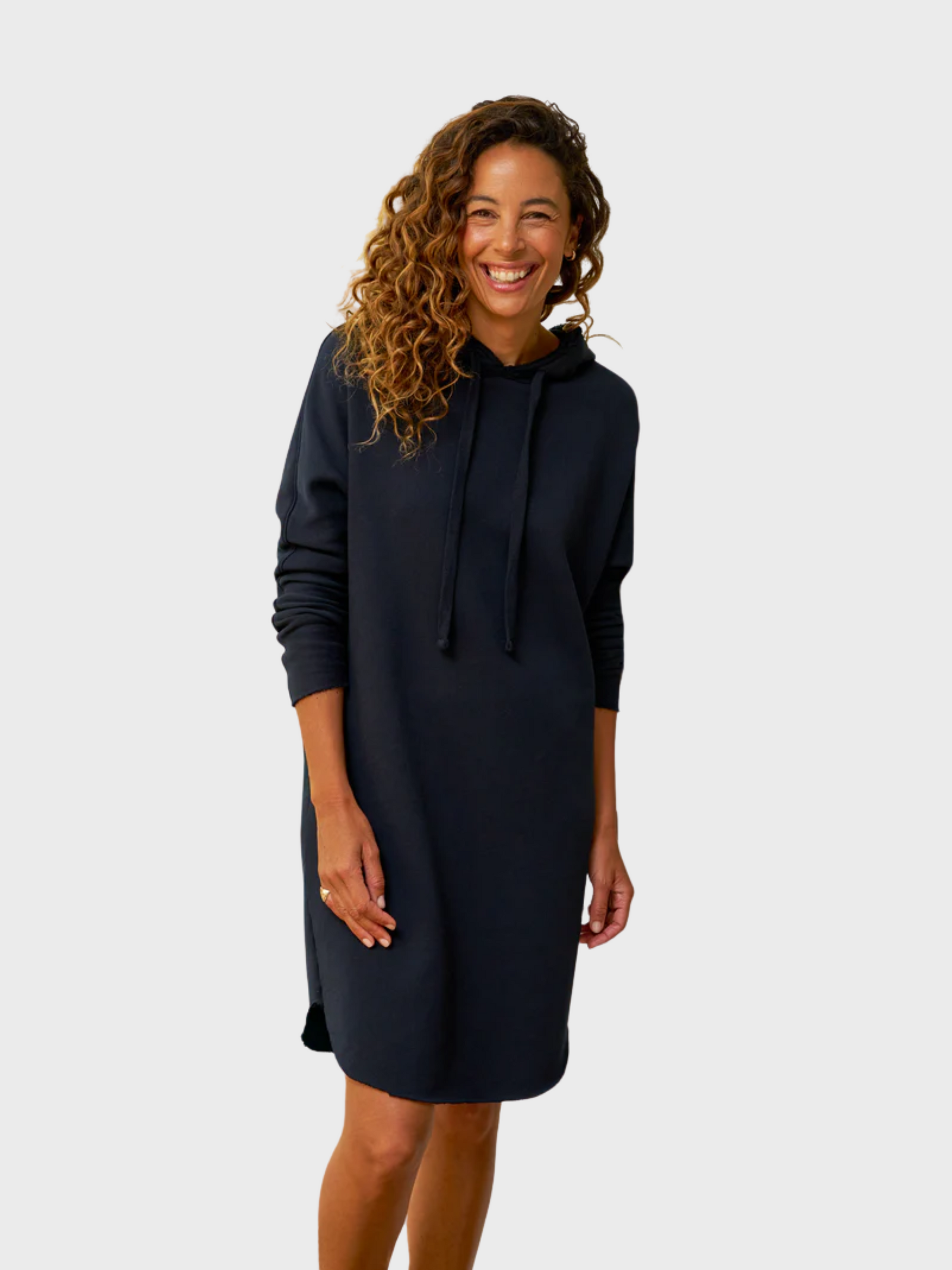 Frank & Eileen Mini James Hooded Cape Dress British Royal Navy-Sweatshirts-West of Woodward Boutique-Vancouver-Canada