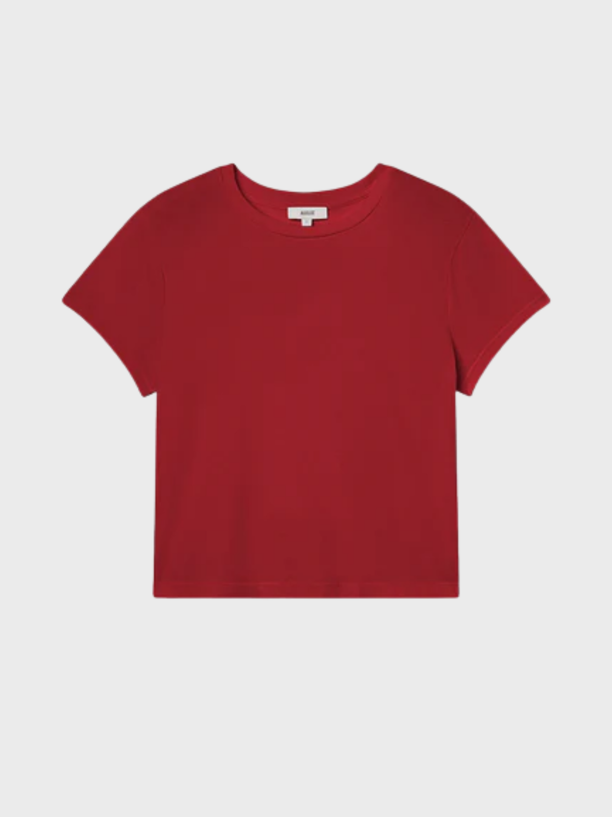 Agolde Adine Shrunken Tee Brick-T-Shirts-West of Woodward Boutique-Vancouver-Canada