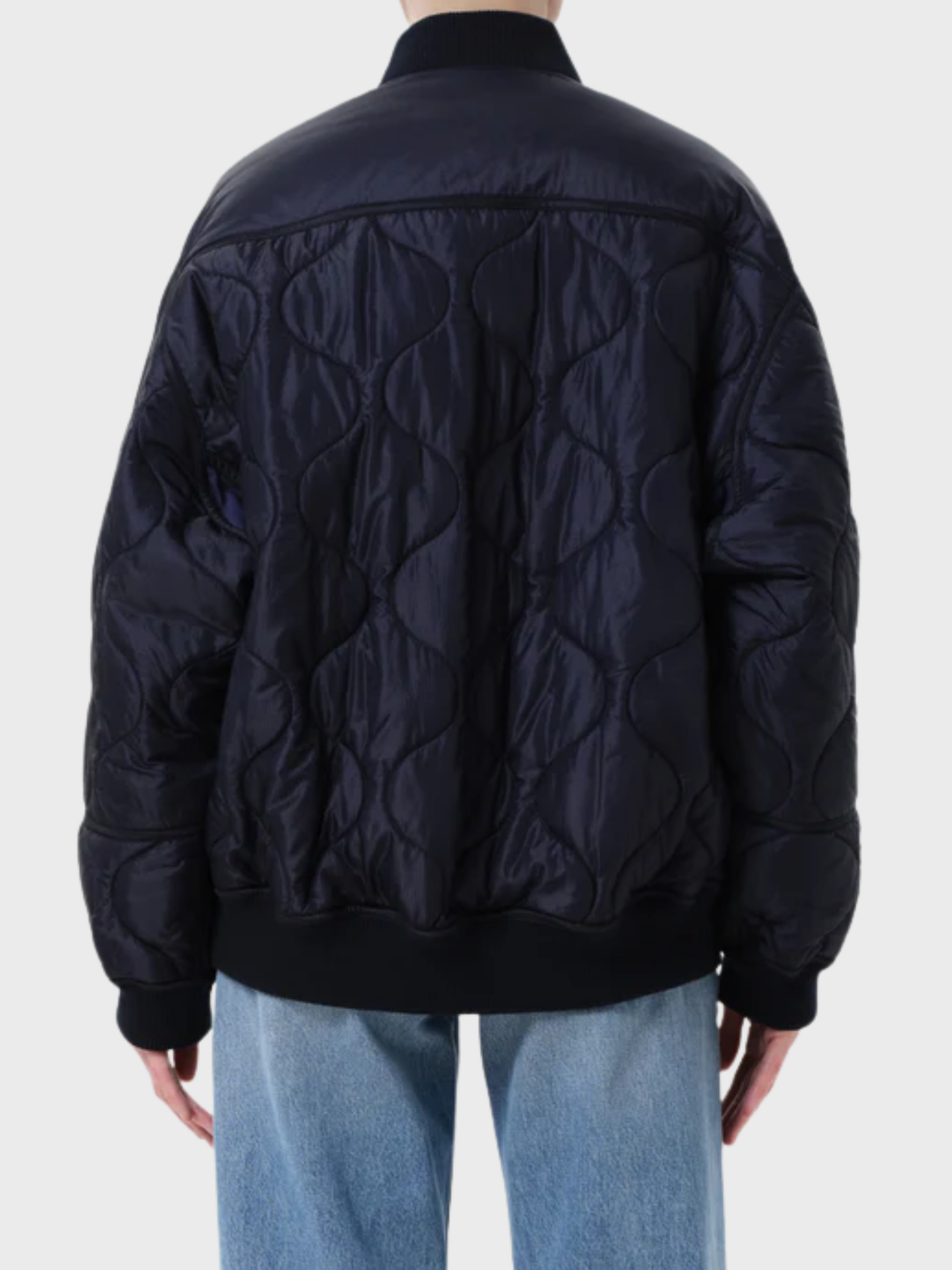 Agolde Isla Quilted Jacket Ink-Coats-West of Woodward Boutique-Vancouver-Canada