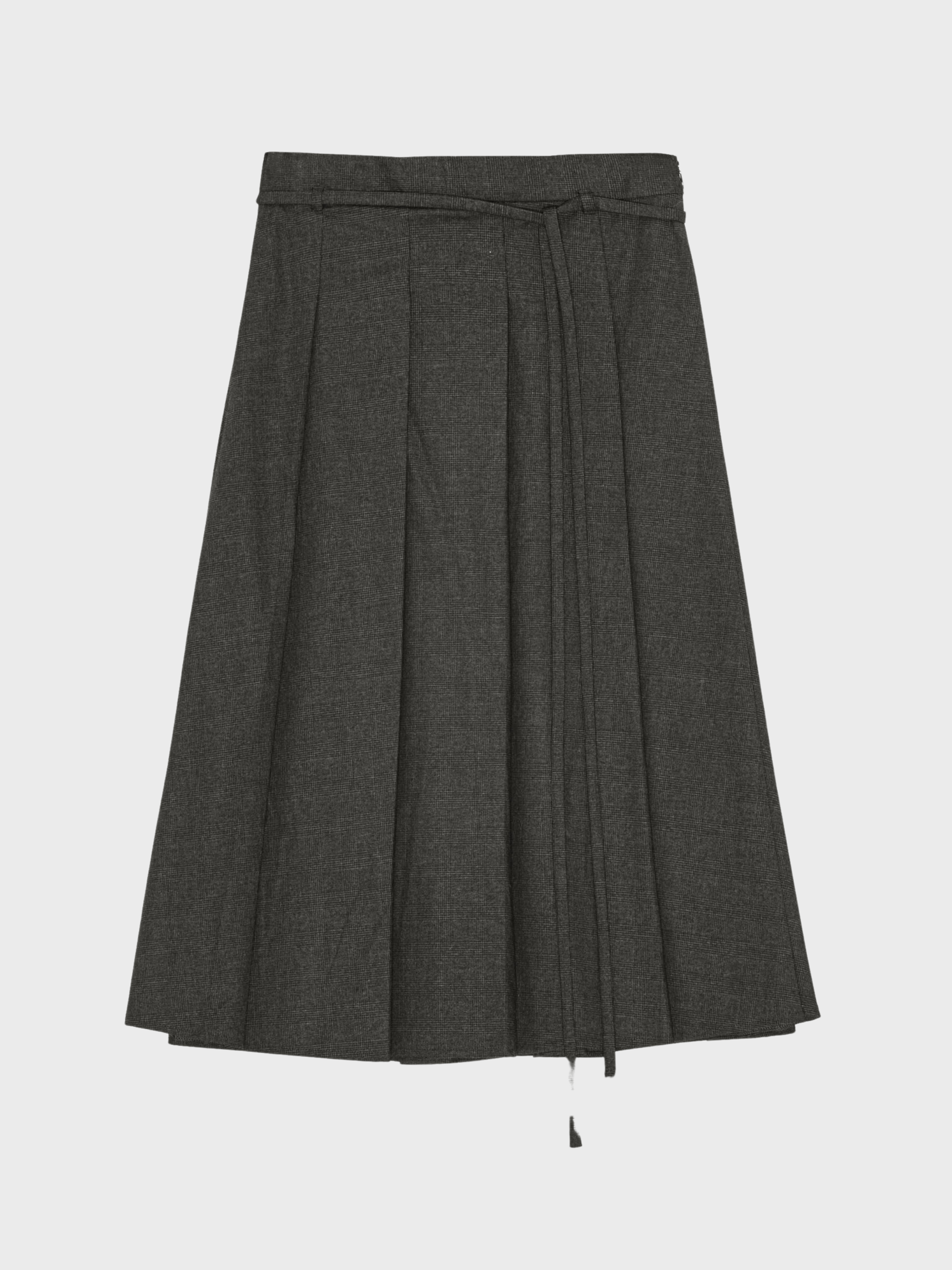 Herskind Richard Skirt Checks Grey-Dresses-West of Woodward Boutique-Vancouver-Canada