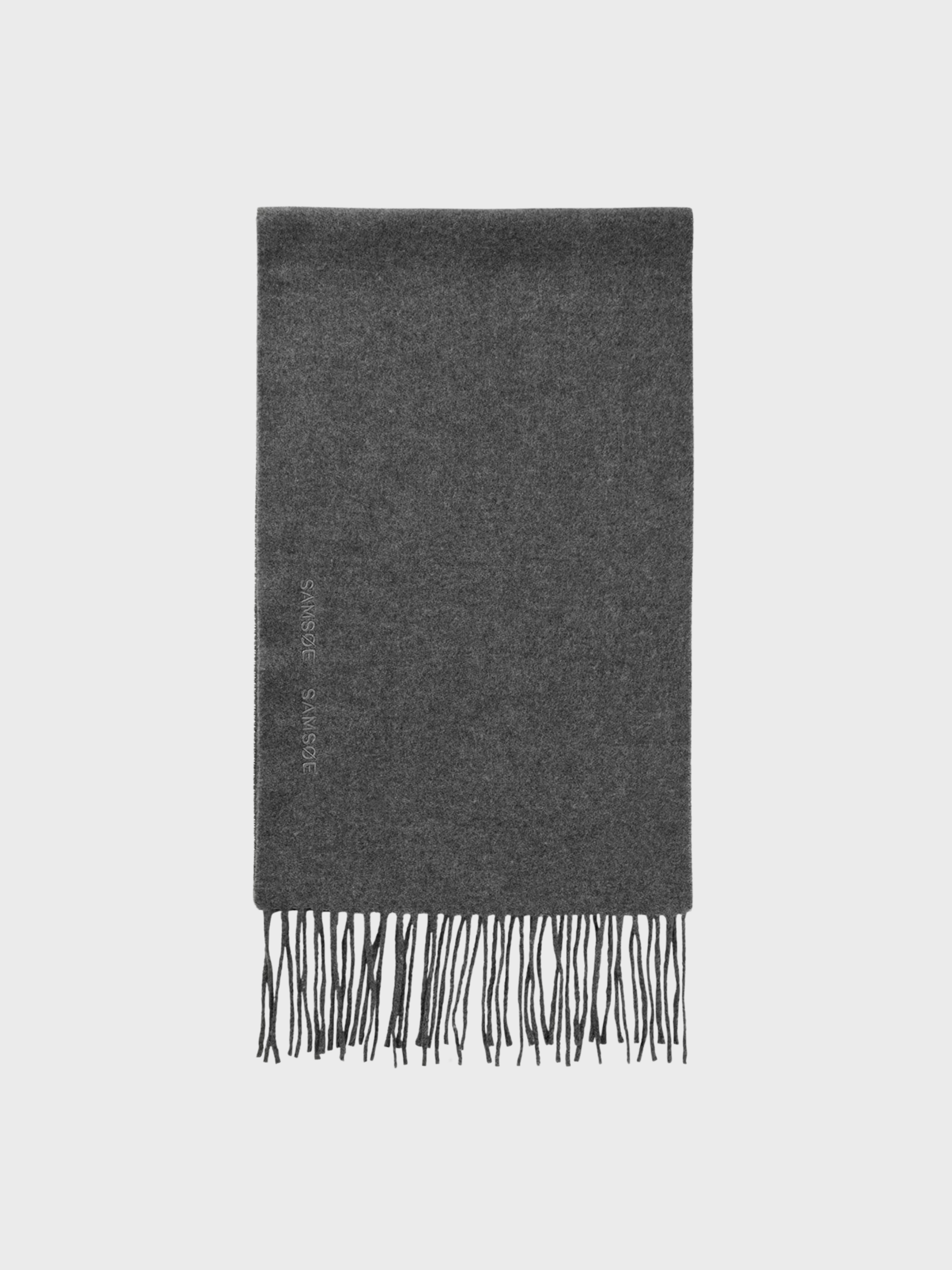 Samsoe Jolly Scarf Grey Melange-Accessories-West of Woodward Boutique-Vancouver-Canada