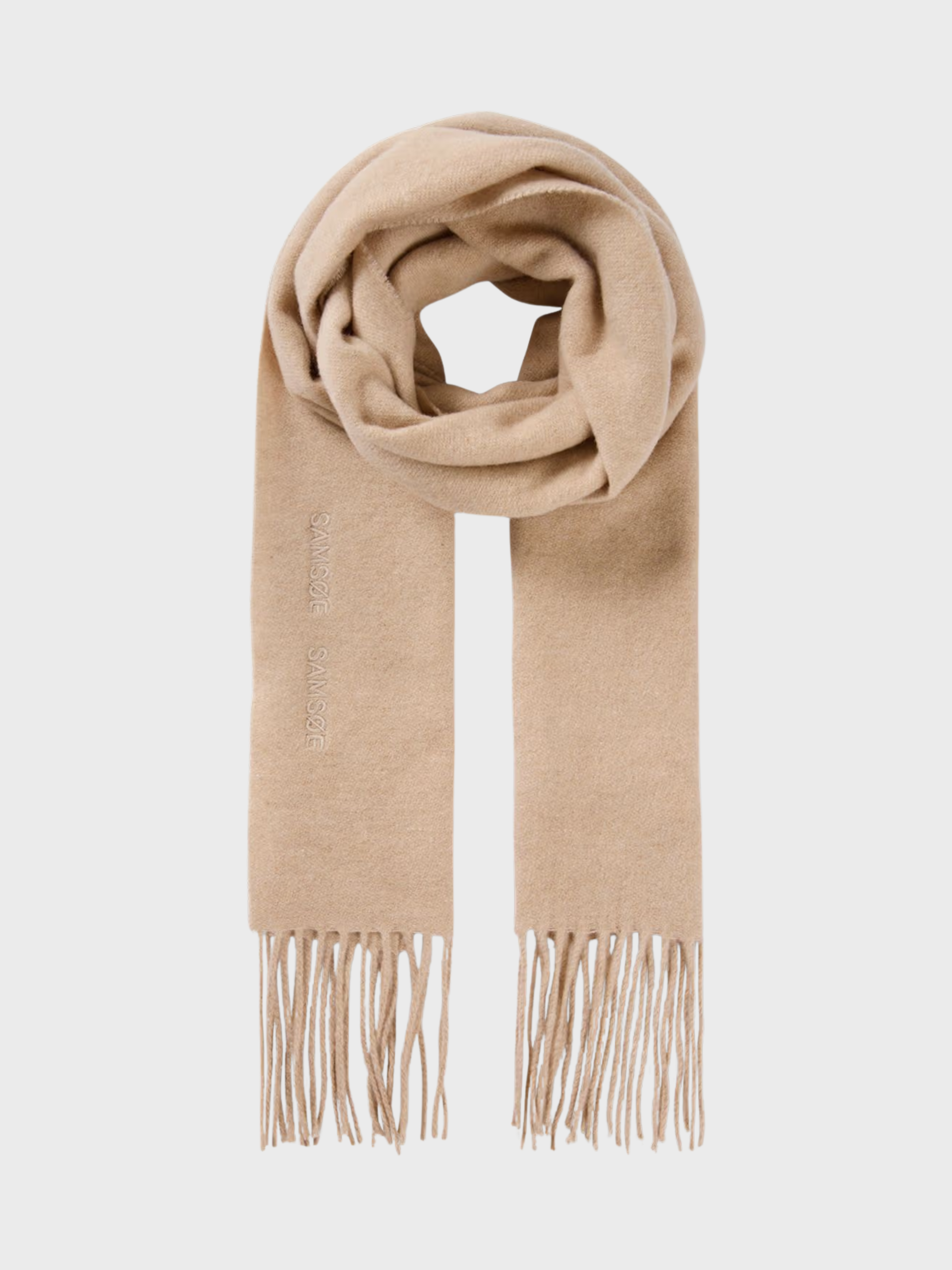 Samsoe Jolly Scarf Beige Melange-Accessories-West of Woodward Boutique-Vancouver-Canada