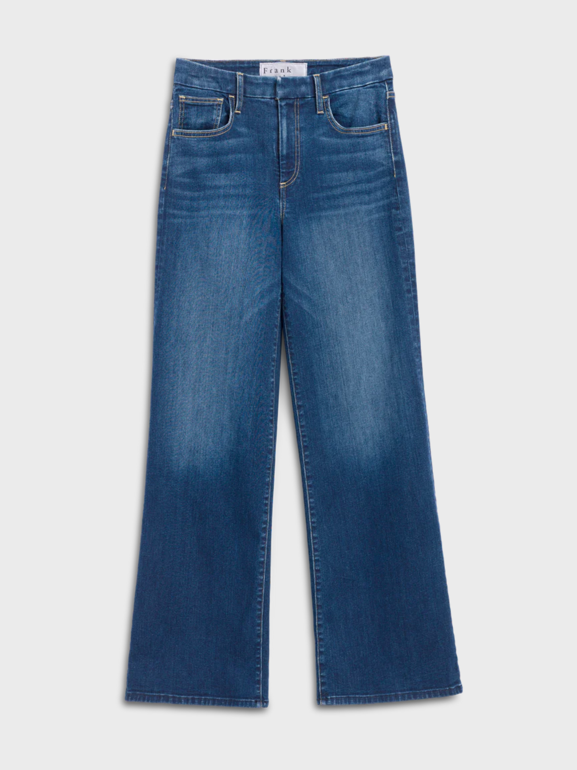 Frank &amp; Eileen East Galway Long Gaucho Jeans 1999 Blue Wash-Denim-West of Woodward Boutique-Vancouver-Canada