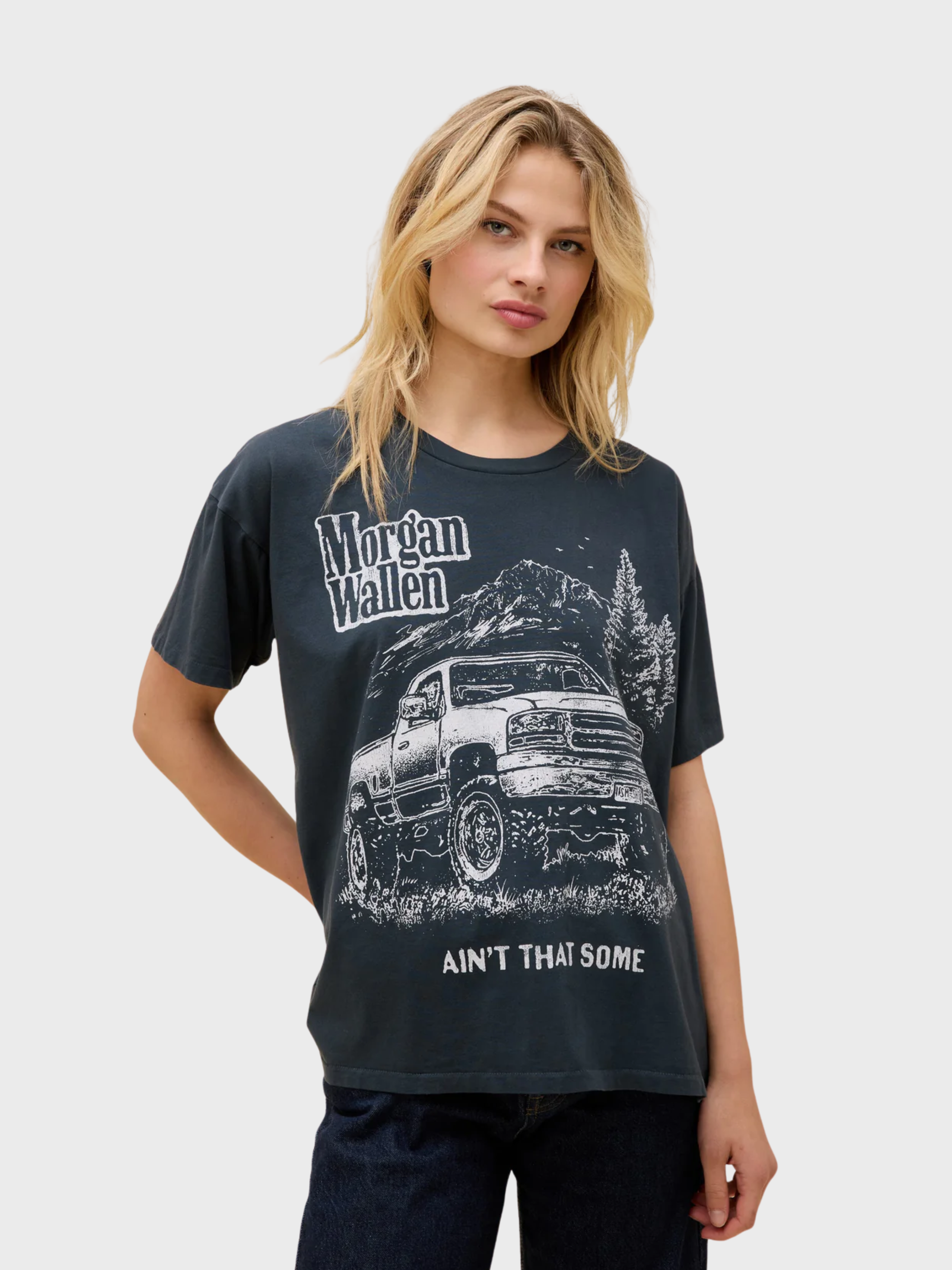 Daydreamer Morgan Wallen Ain't That Some Merch Tee Vintage Black-T-Shirts-West of Woodward Boutique-Vancouver-Canada