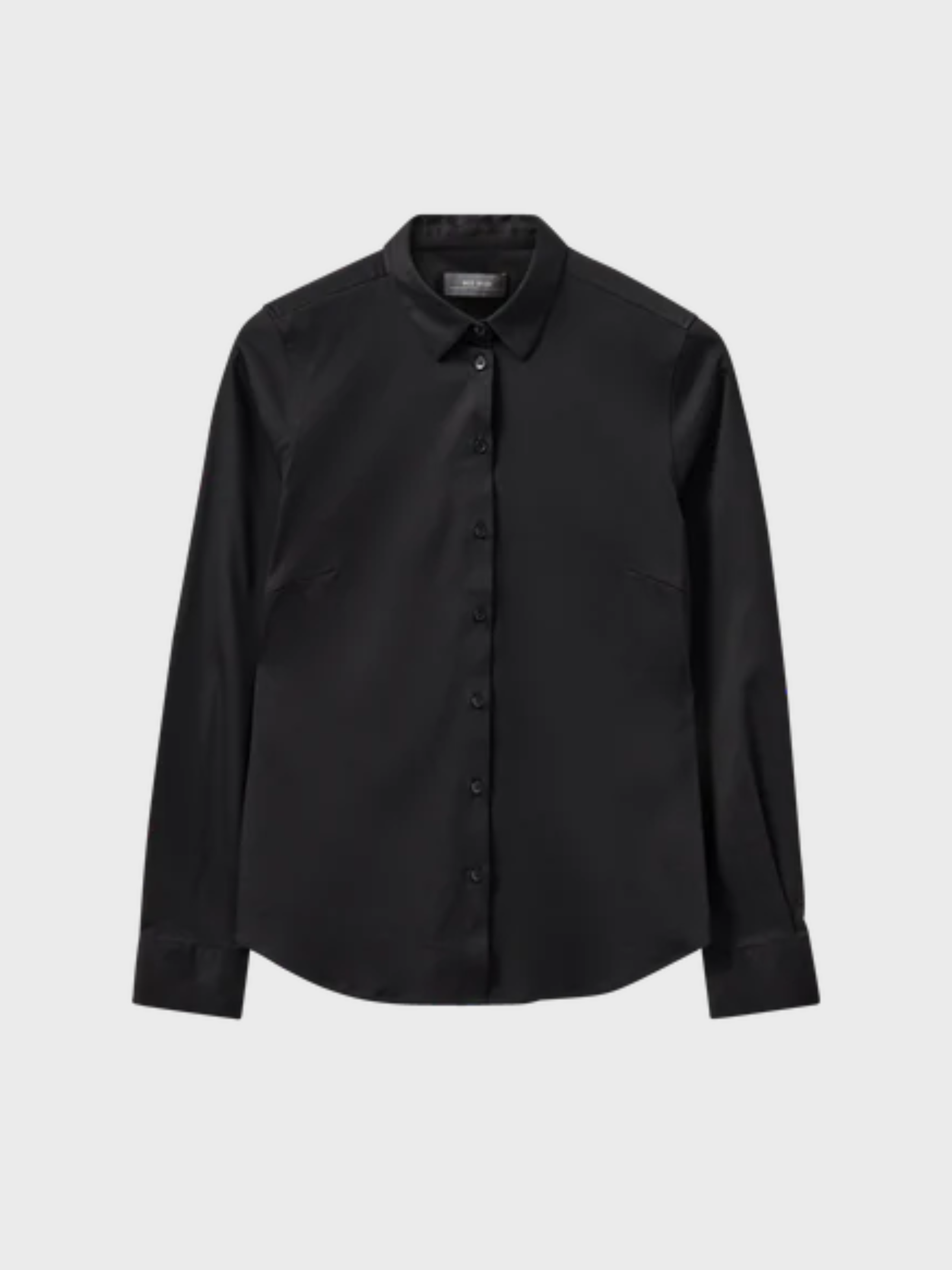 Mos Mosh Tina Jersey Shirt Black-Shirts-West of Woodward Boutique-Vancouver-Canada