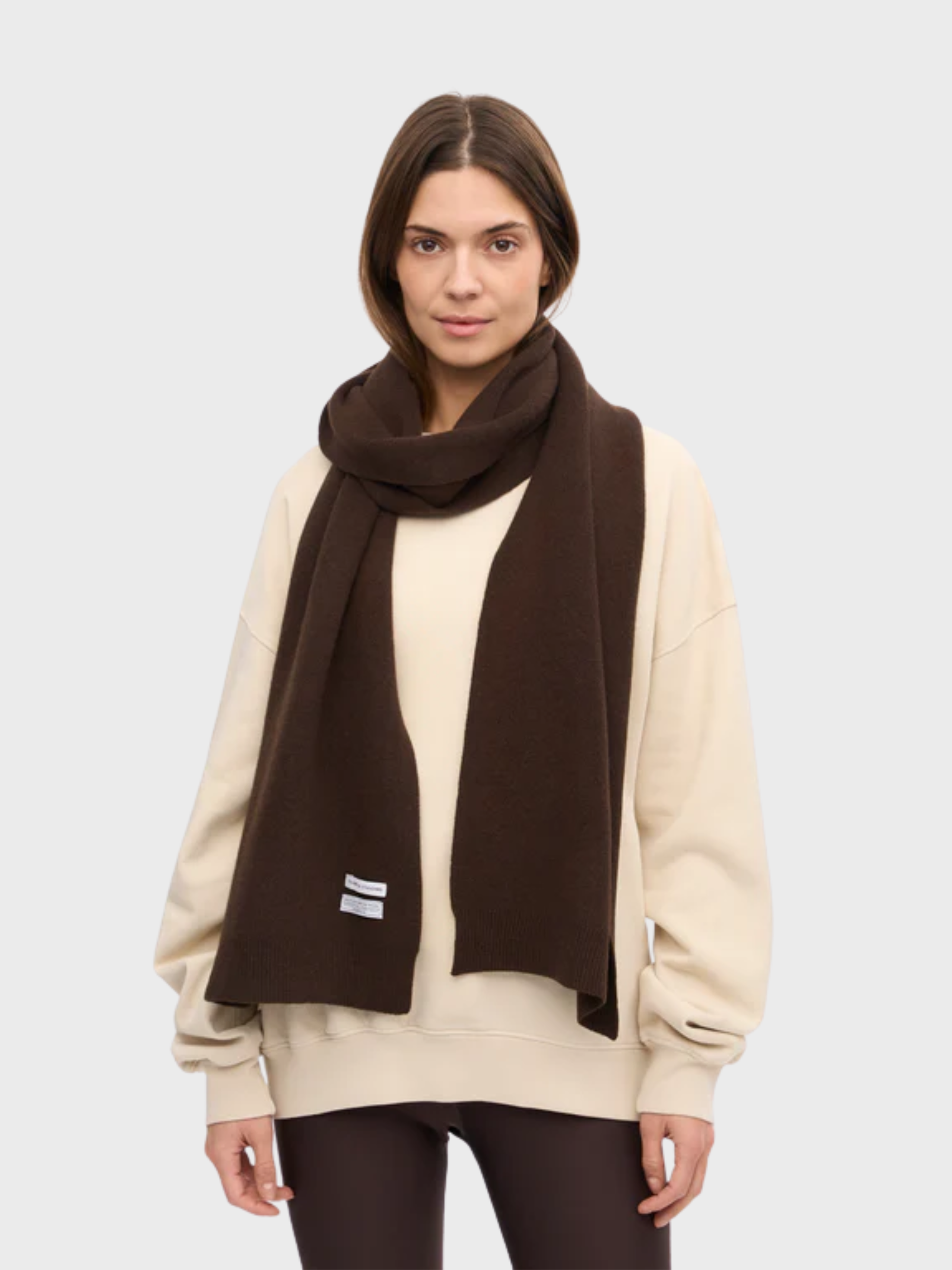 Colorful Standard Merino Wool Scarf Coffee Brown-Accessories-West of Woodward Boutique-Vancouver-Canada