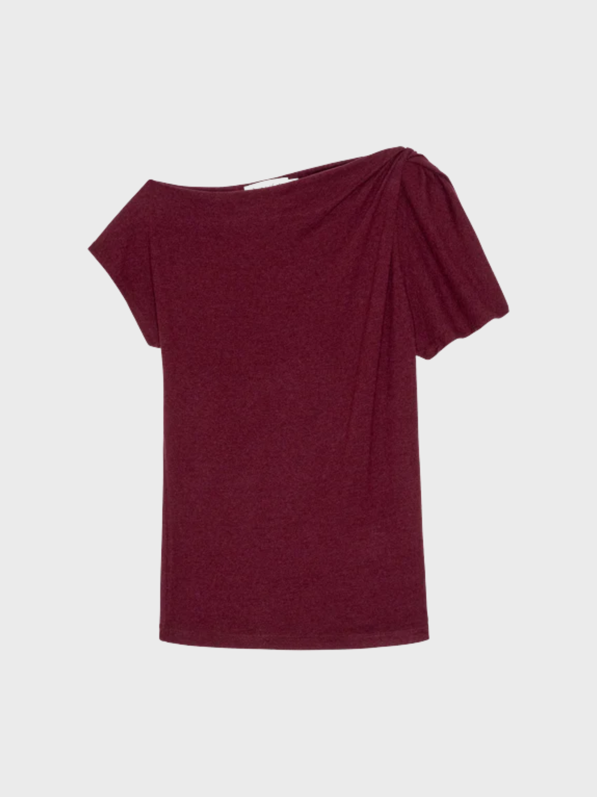 Nation Ltd. Rosie Knot Top Port-T-Shirts-West of Woodward Boutique-Vancouver-Canada