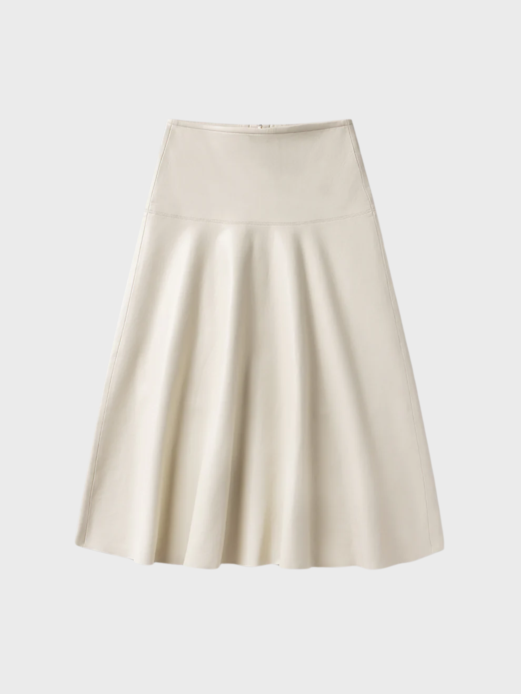 COH Vita Maxi Recycled Leather Skirt Chalk Grey-Dresses-West of Woodward Boutique-Vancouver-Canada
