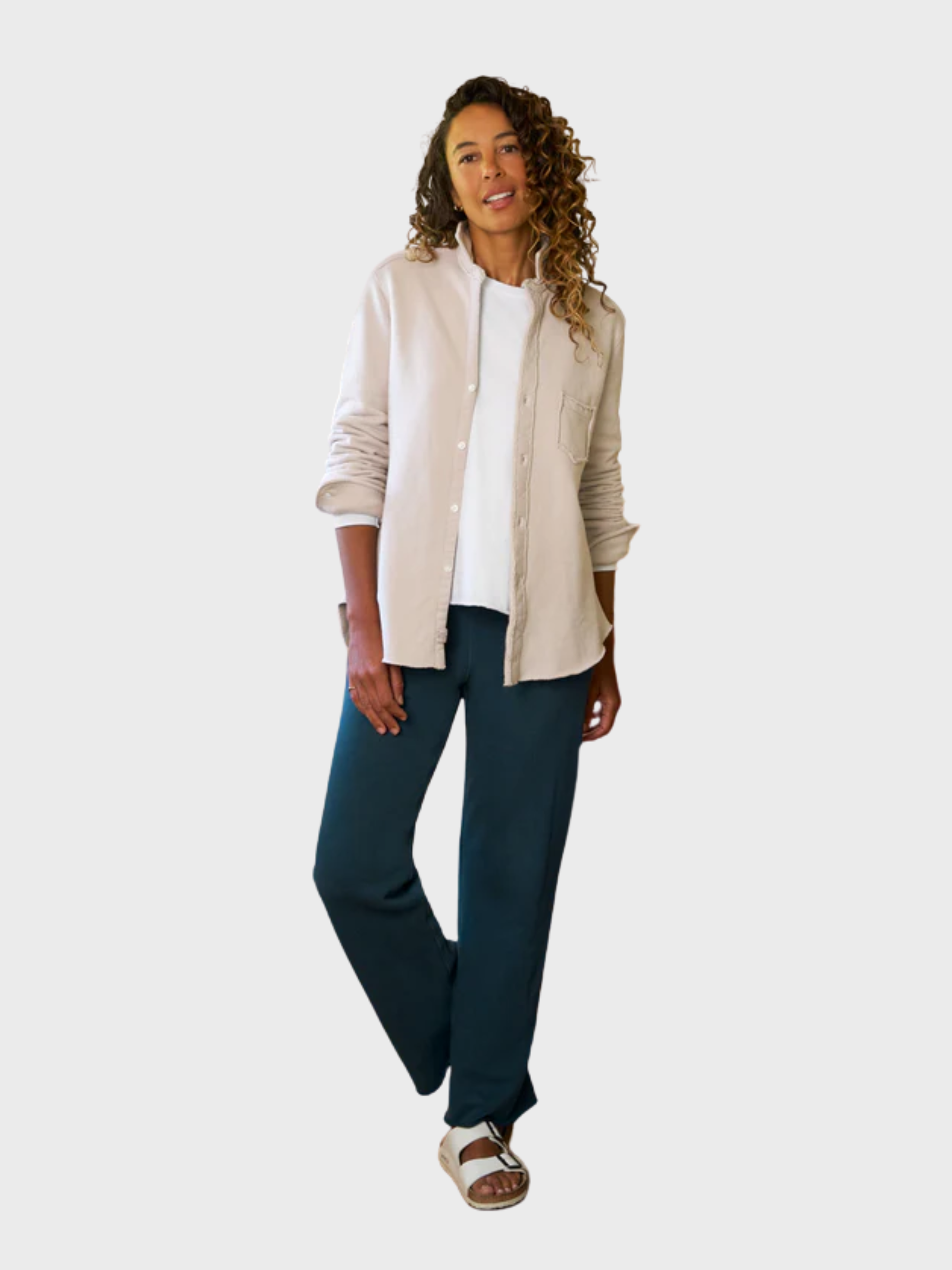 Frank & Eileen Catherine Long Sweatpant Vintage Navy-Sweatshirts-West of Woodward Boutique-Vancouver-Canada