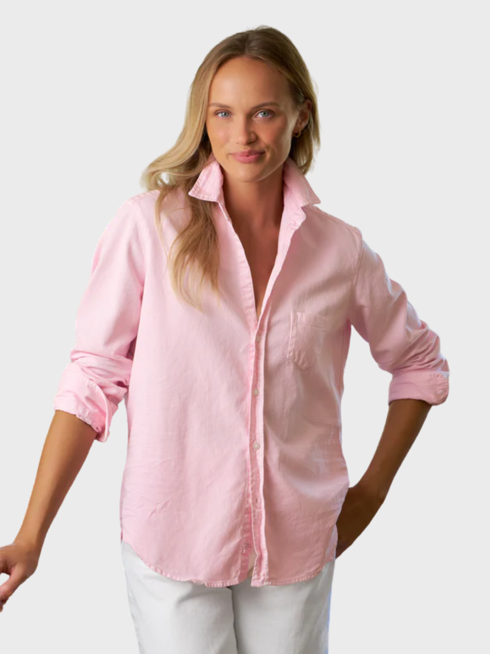 Frank & Eileen Eileen Button Up Shirt Petal-Shirts-West of Woodward Boutique-Vancouver-Canada