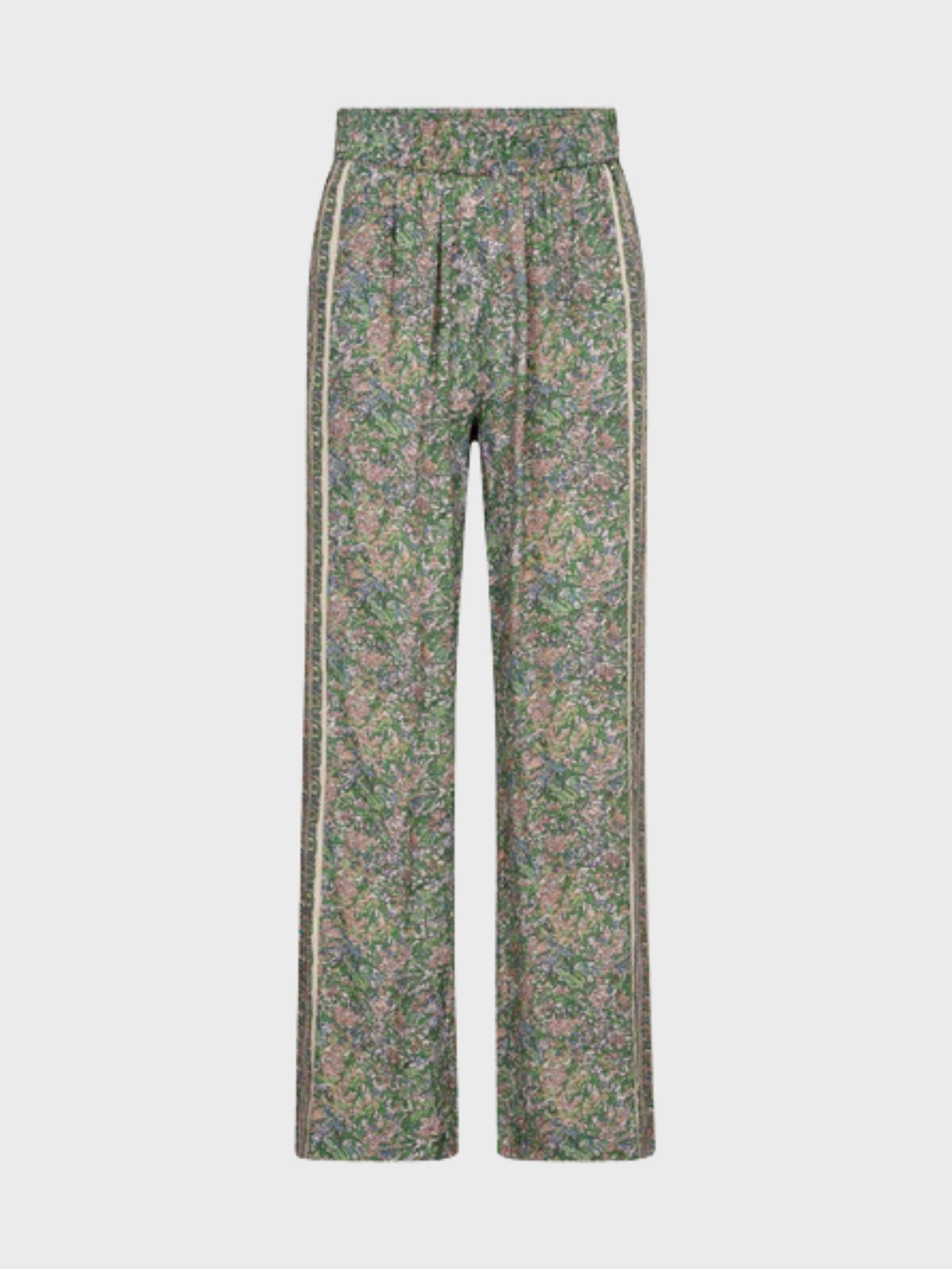 Mos Mosh Bala Flowish Orchid Pants Turf Green-Pants-West of Woodward Boutique-Vancouver-Canada