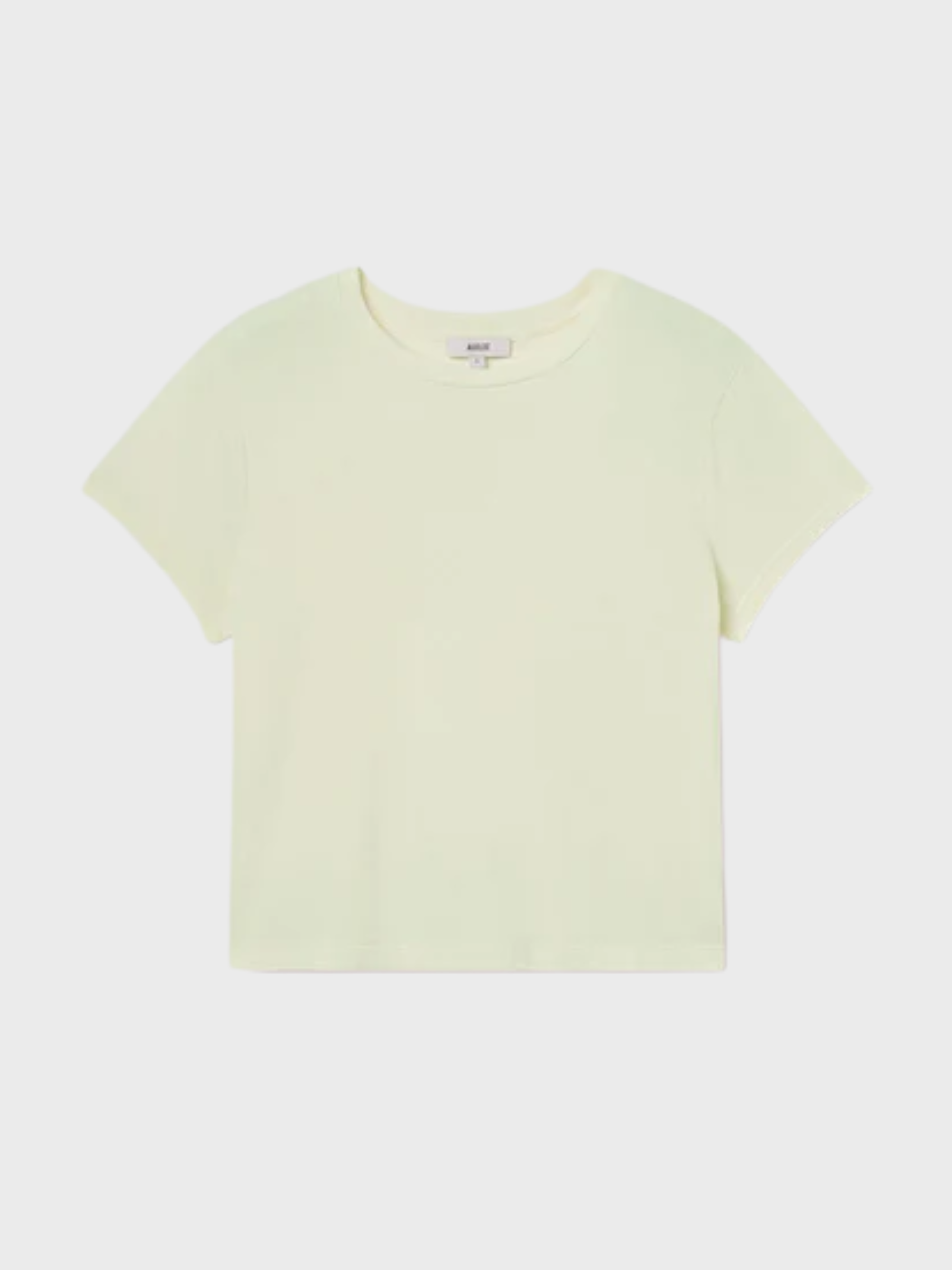 Agolde Adine Shrunken Tee Mint Cream-T-Shirts-West of Woodward Boutique-Vancouver-Canada