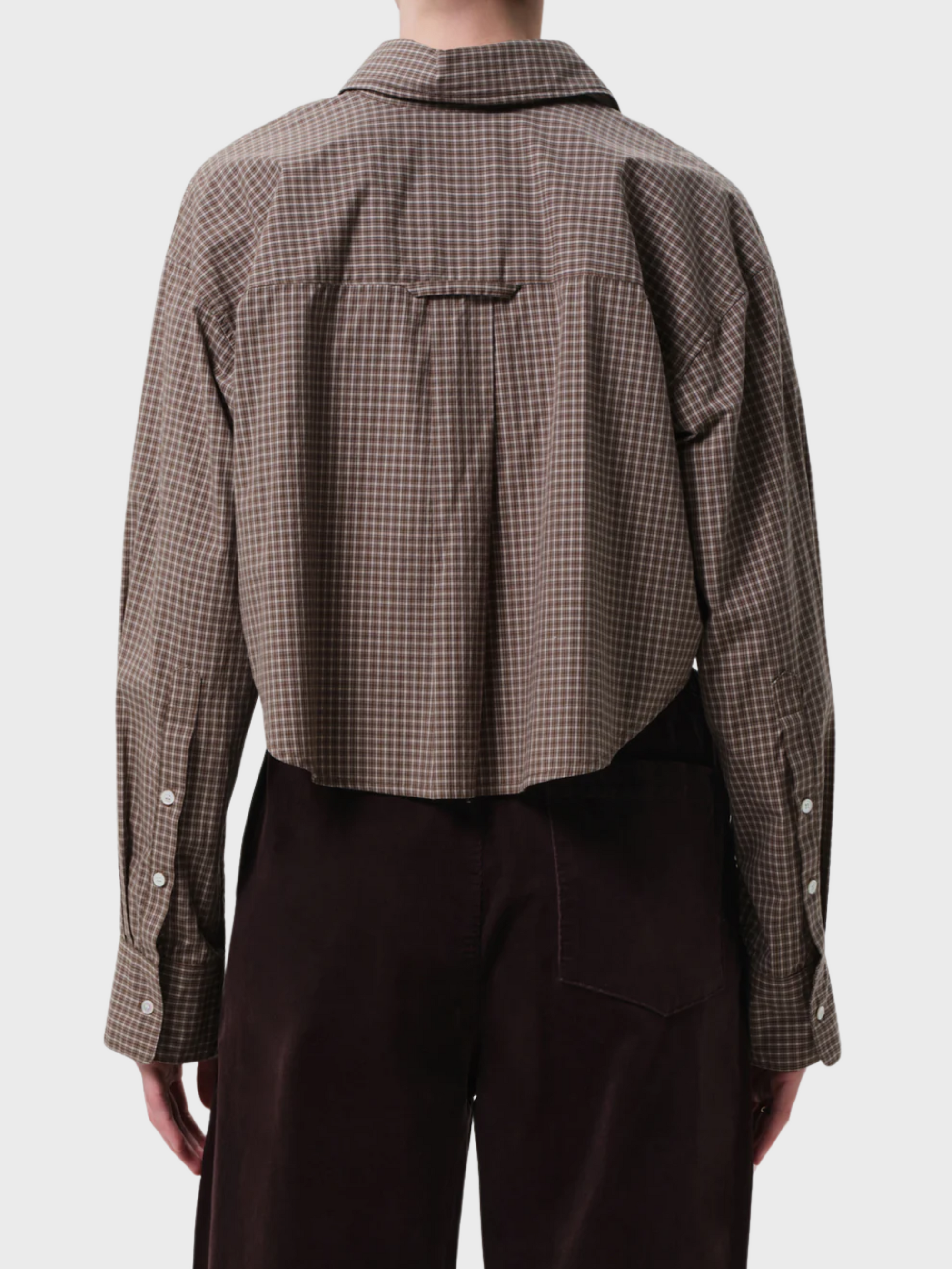 COH Ana Cropped Shirt Heritage Plaid-Shirts-West of Woodward Boutique-Vancouver-Canada