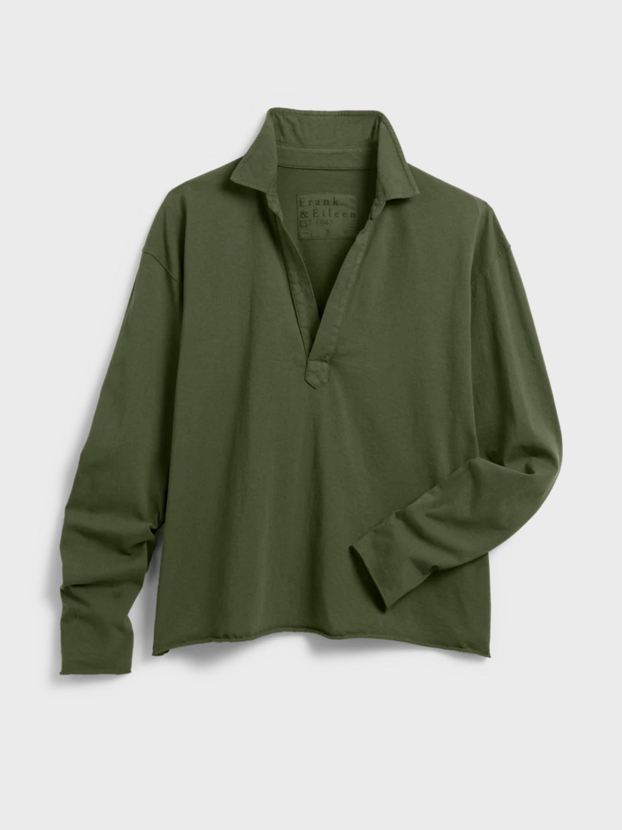 Frank & Eileen Patrick Popover Henley Heritage Jersey Caper-T-Shirts-West of Woodward Boutique-Vancouver-Canada
