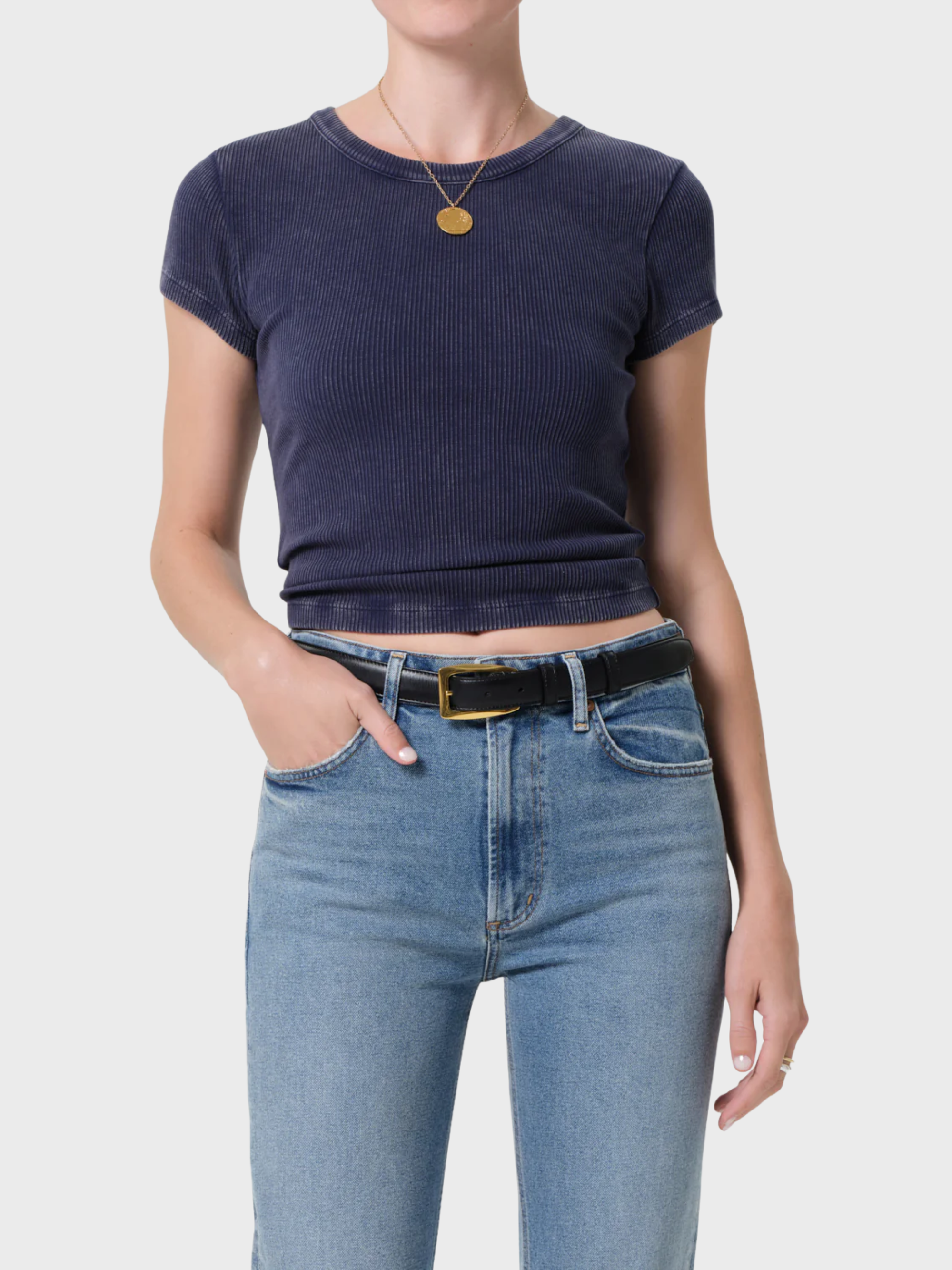 COH Nello Tee Mineral Navy-T-Shirts-West of Woodward Boutique-Vancouver-Canada