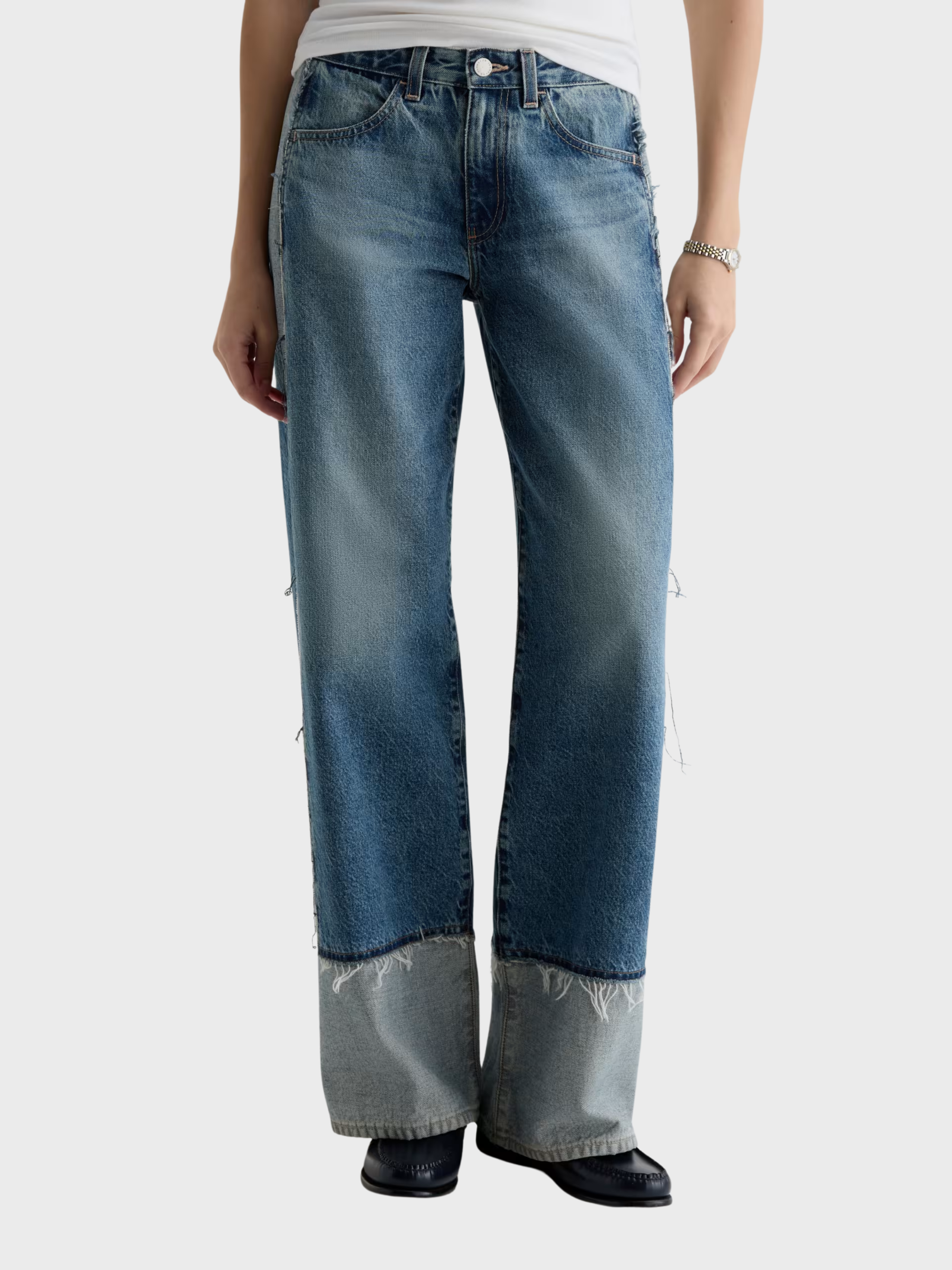 AG Adria Low Rise Colorblock 13 Yrs Otherworldly-Denim-West of Woodward Boutique-Vancouver-Canada