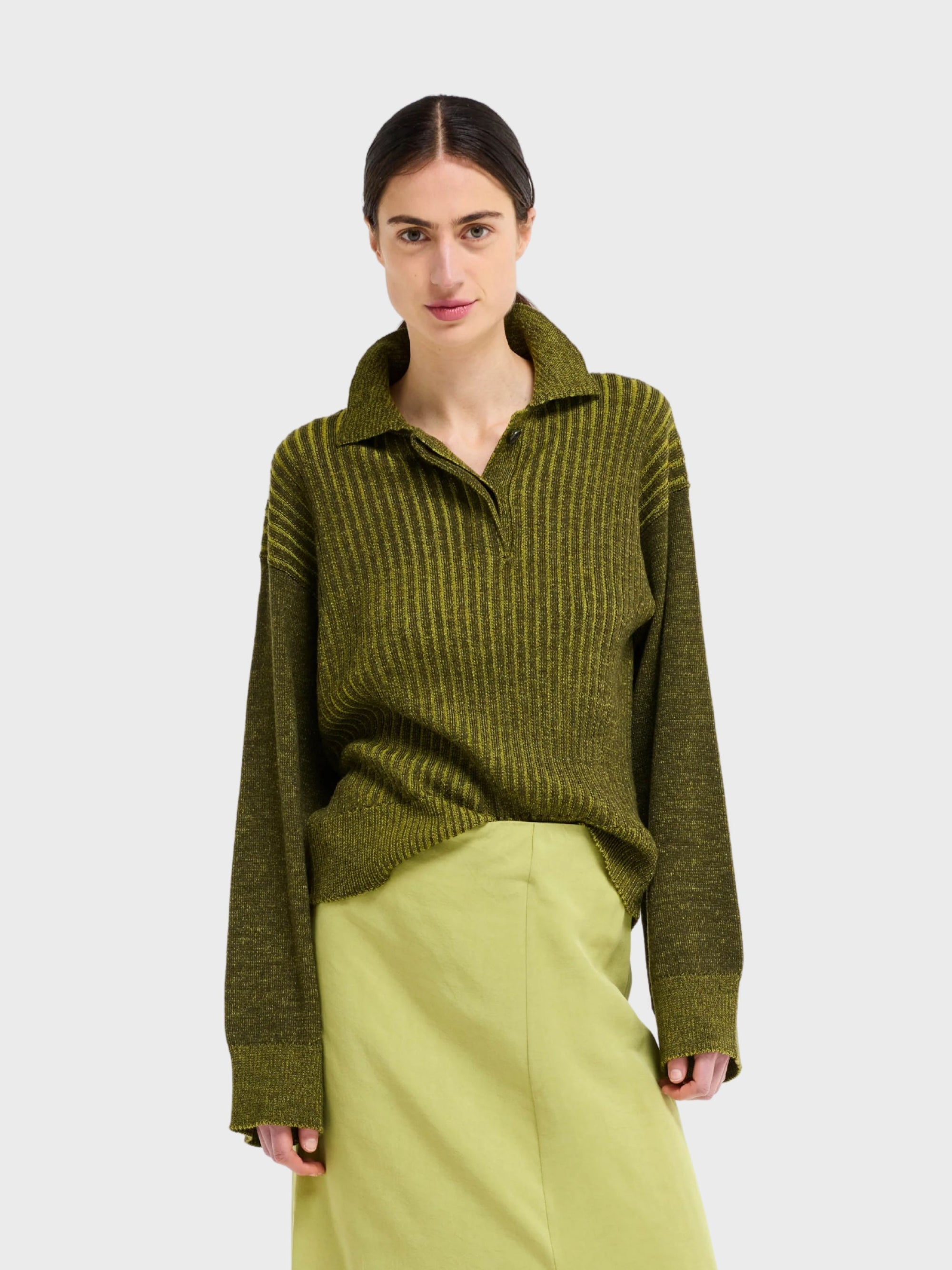 Our Sister Kazimir Sweater Khaki-Sweaters-West of Woodward Boutique-Vancouver-Canada