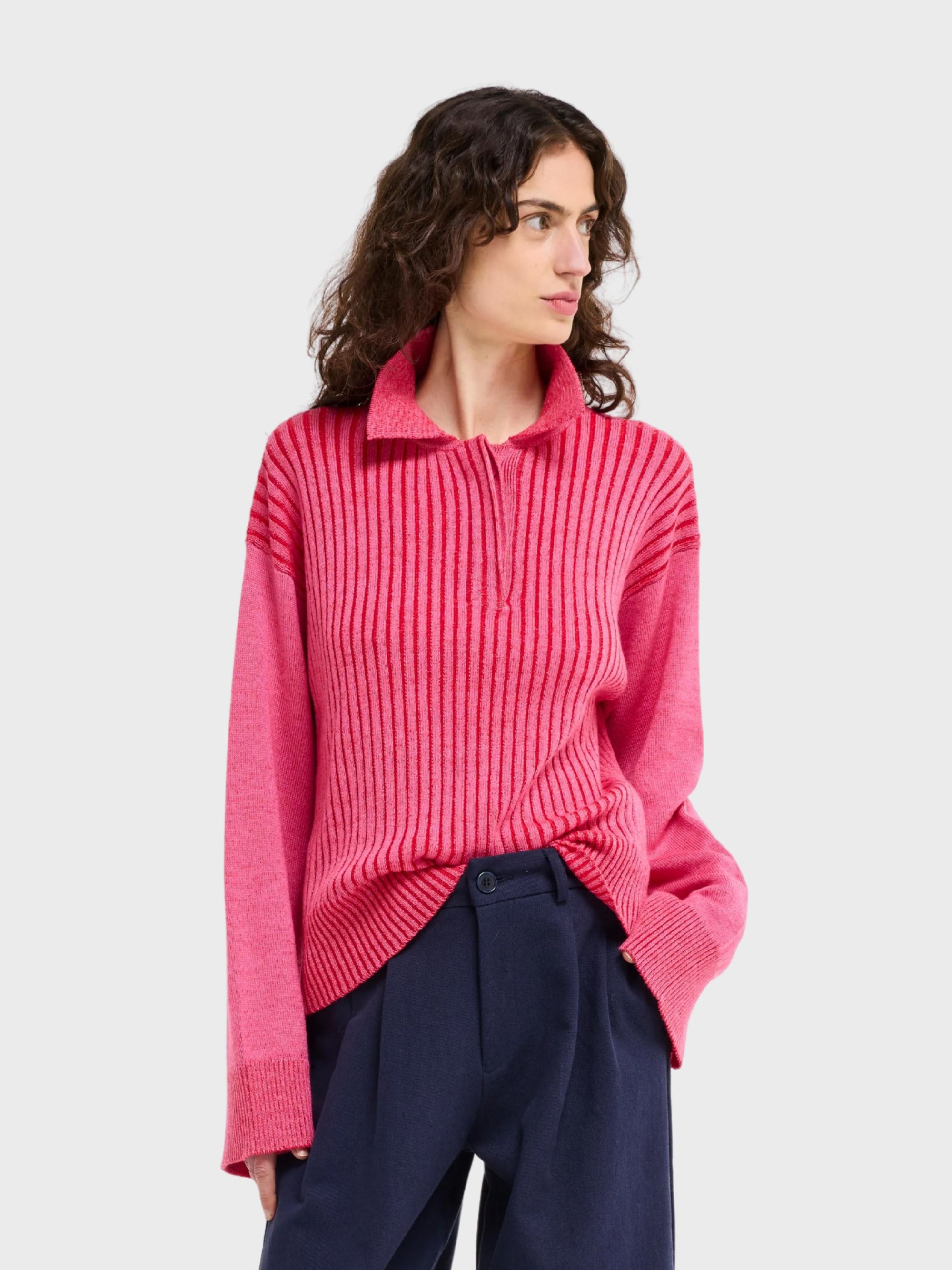 Our Sister Kazimir Sweater Pink-Sweaters-West of Woodward Boutique-Vancouver-Canada