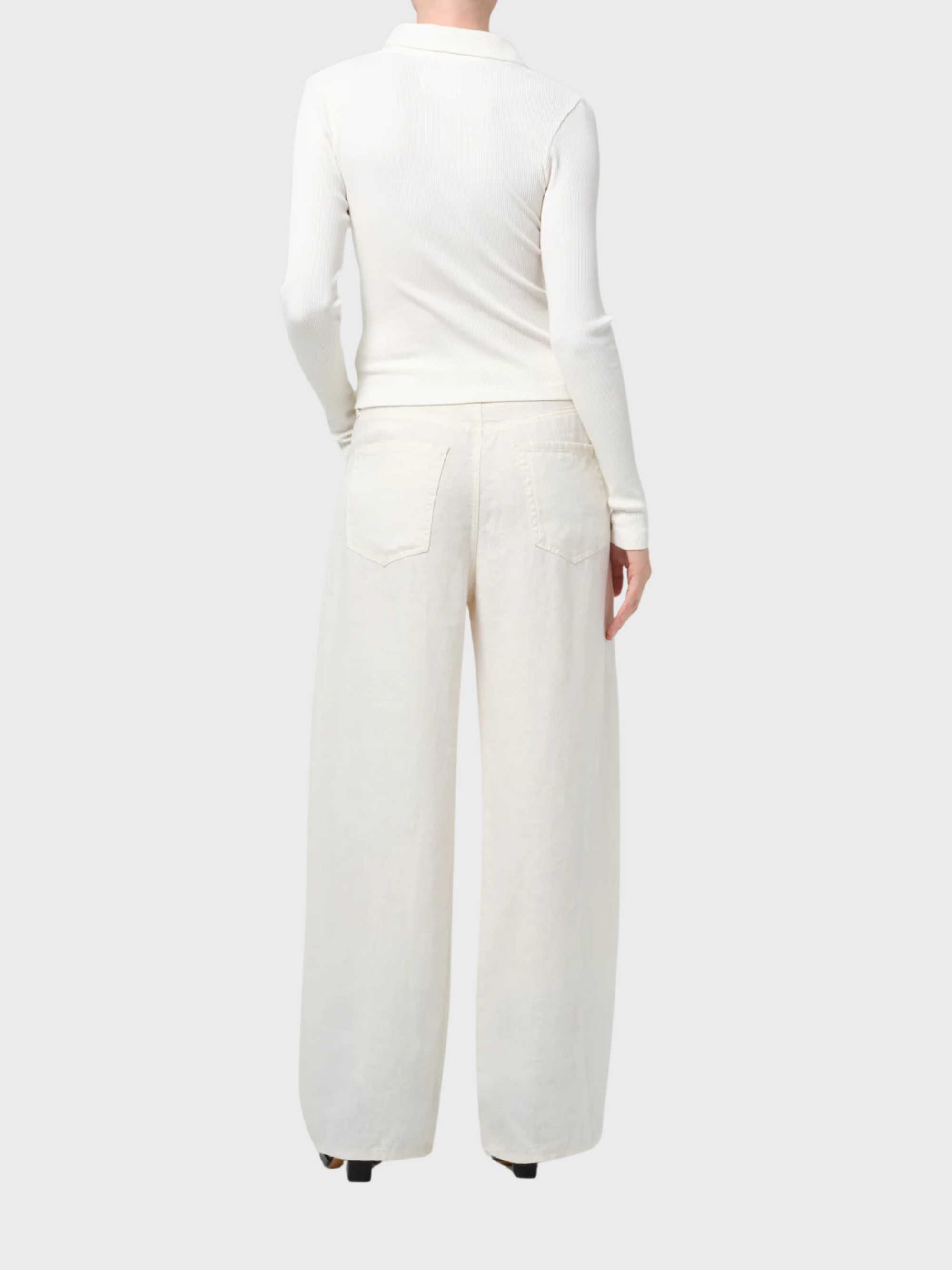 COH Brynn Drawstring Trouser Linen Vanilla-Pants-West of Woodward Boutique-Vancouver-Canada