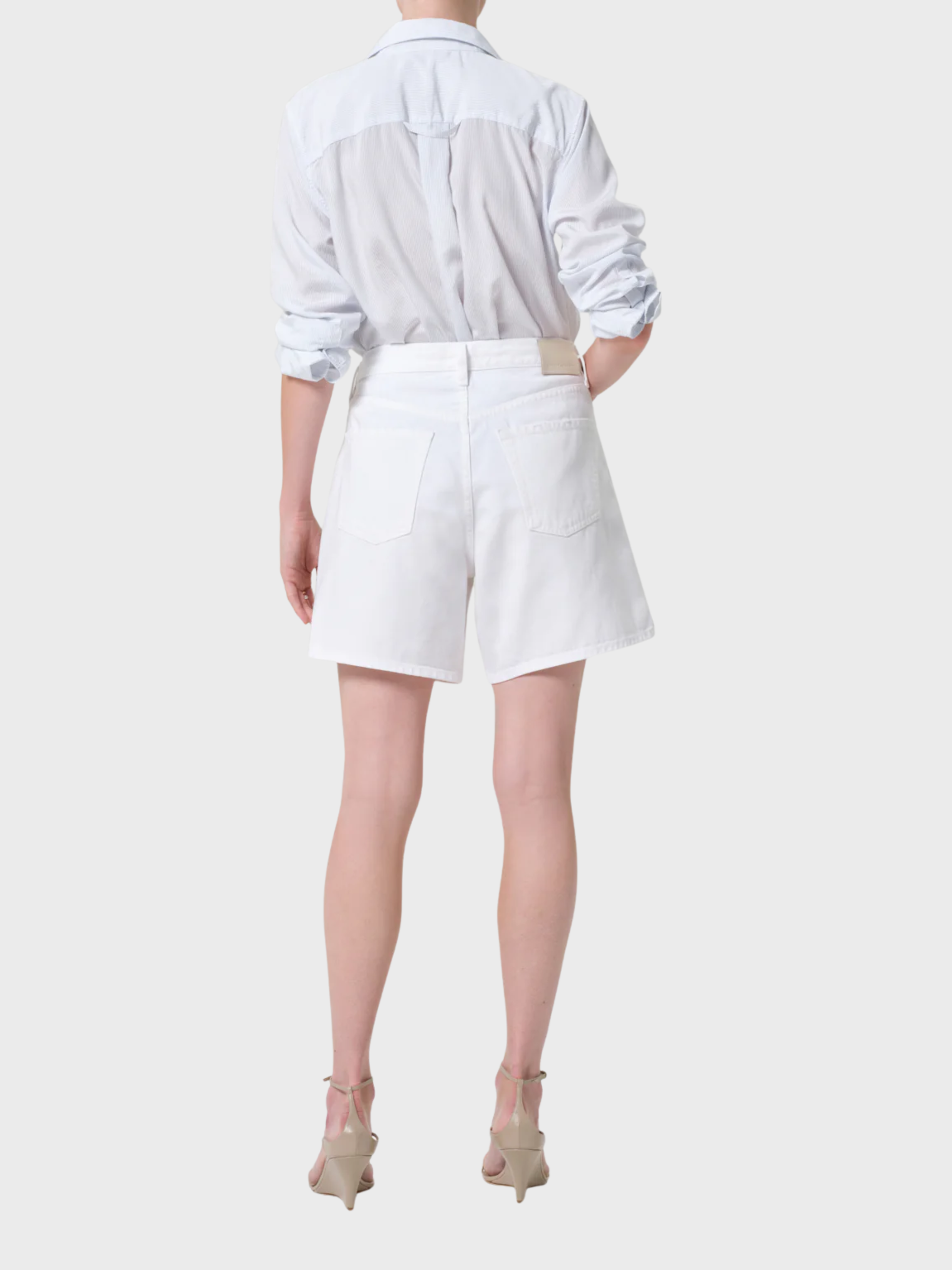 COH Brynn Drawstring Short Soft White-Shorts-West of Woodward Boutique-Vancouver-Canada