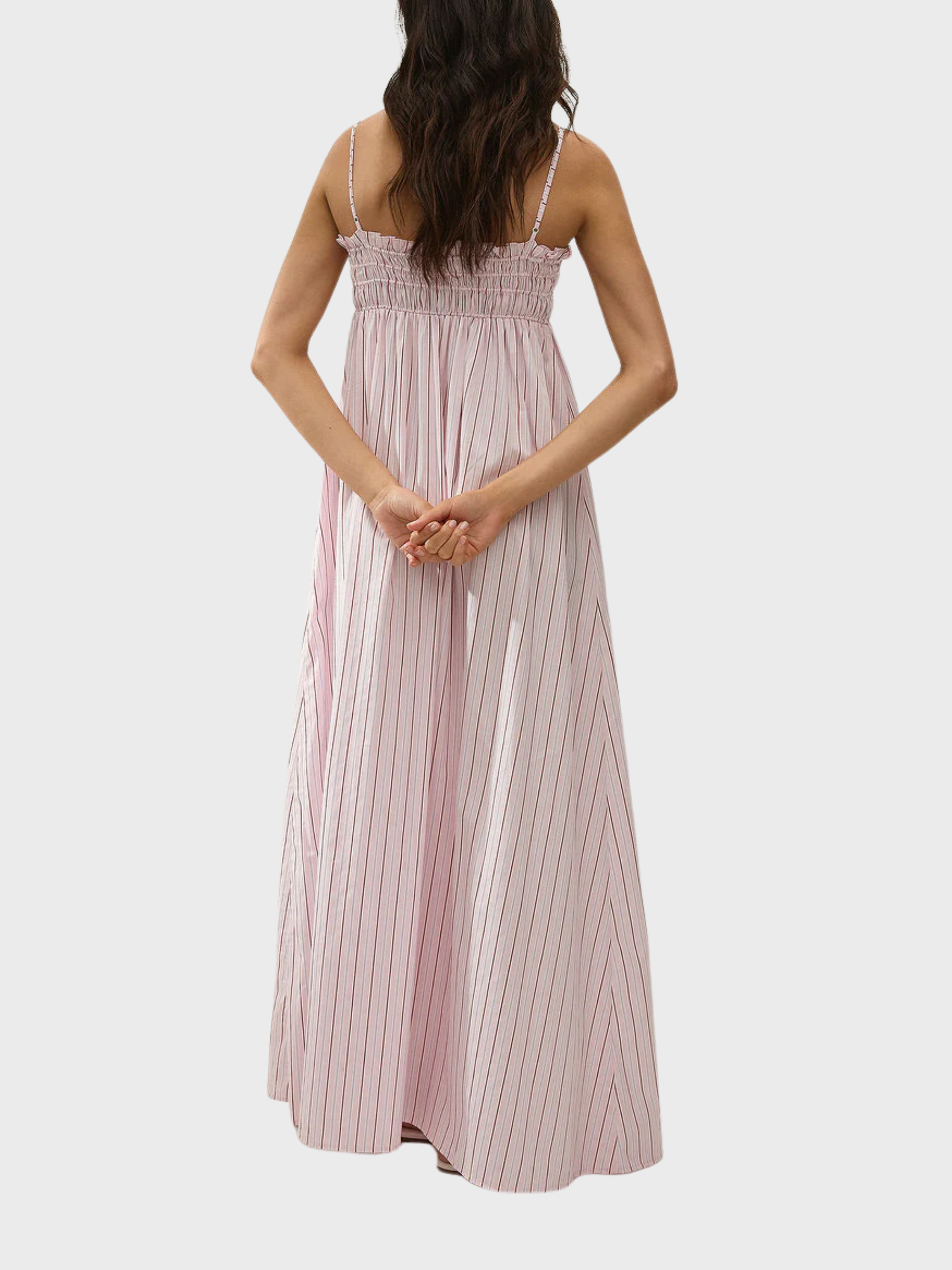 Faithfull Presa Maxi Dress Fiori Stripe Palazzo-Dresses-West of Woodward Boutique-Vancouver-Canada