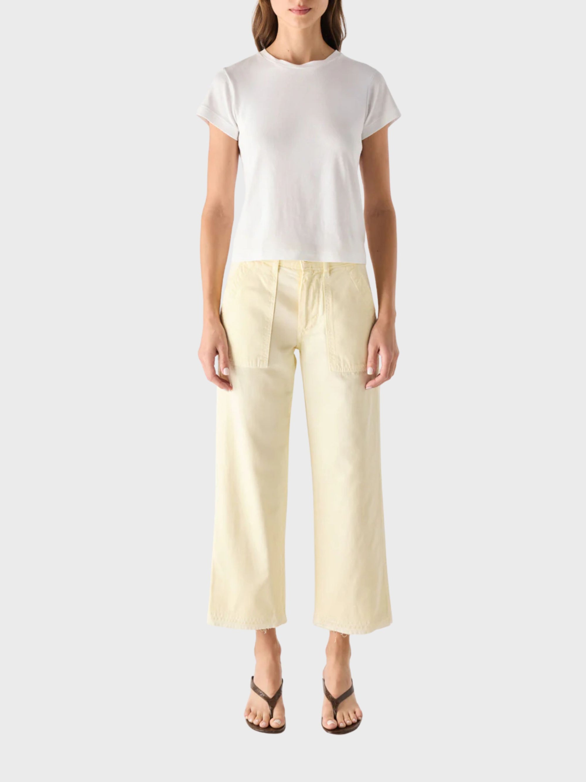 AMO Easy Army Slouch Crop Pant Blondie-Pants-West of Woodward Boutique-Vancouver-Canada