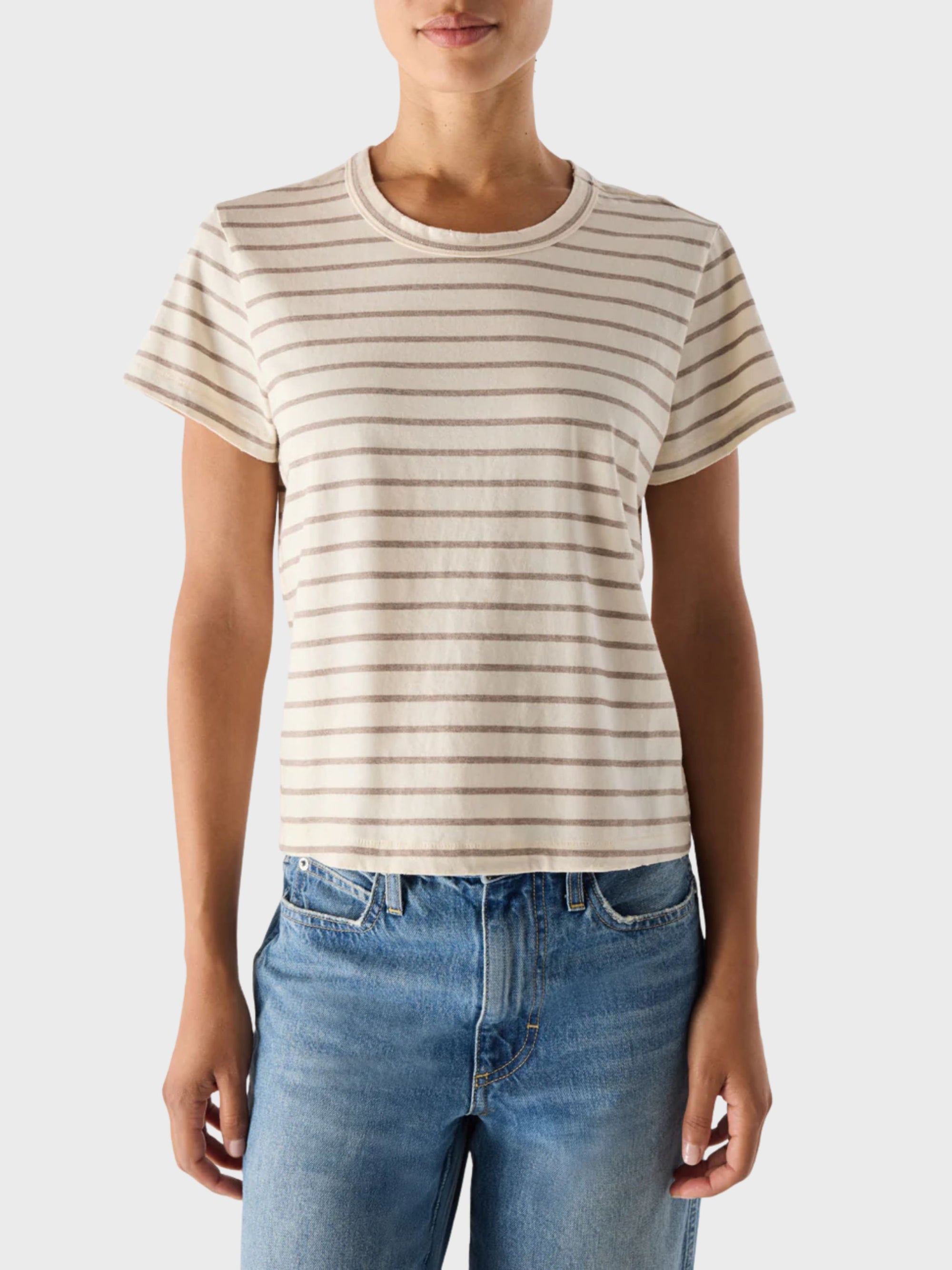 AMO Lovey Tee Natural Haze-T-Shirts-West of Woodward Boutique-Vancouver-Canada