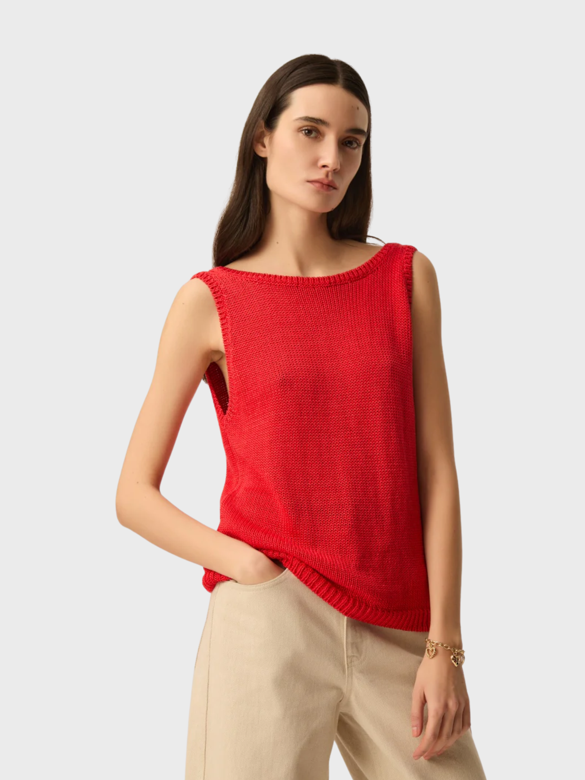 Des Petits Hauts Carlota Top Homard-T-Shirts-West of Woodward Boutique-Vancouver-Canada
